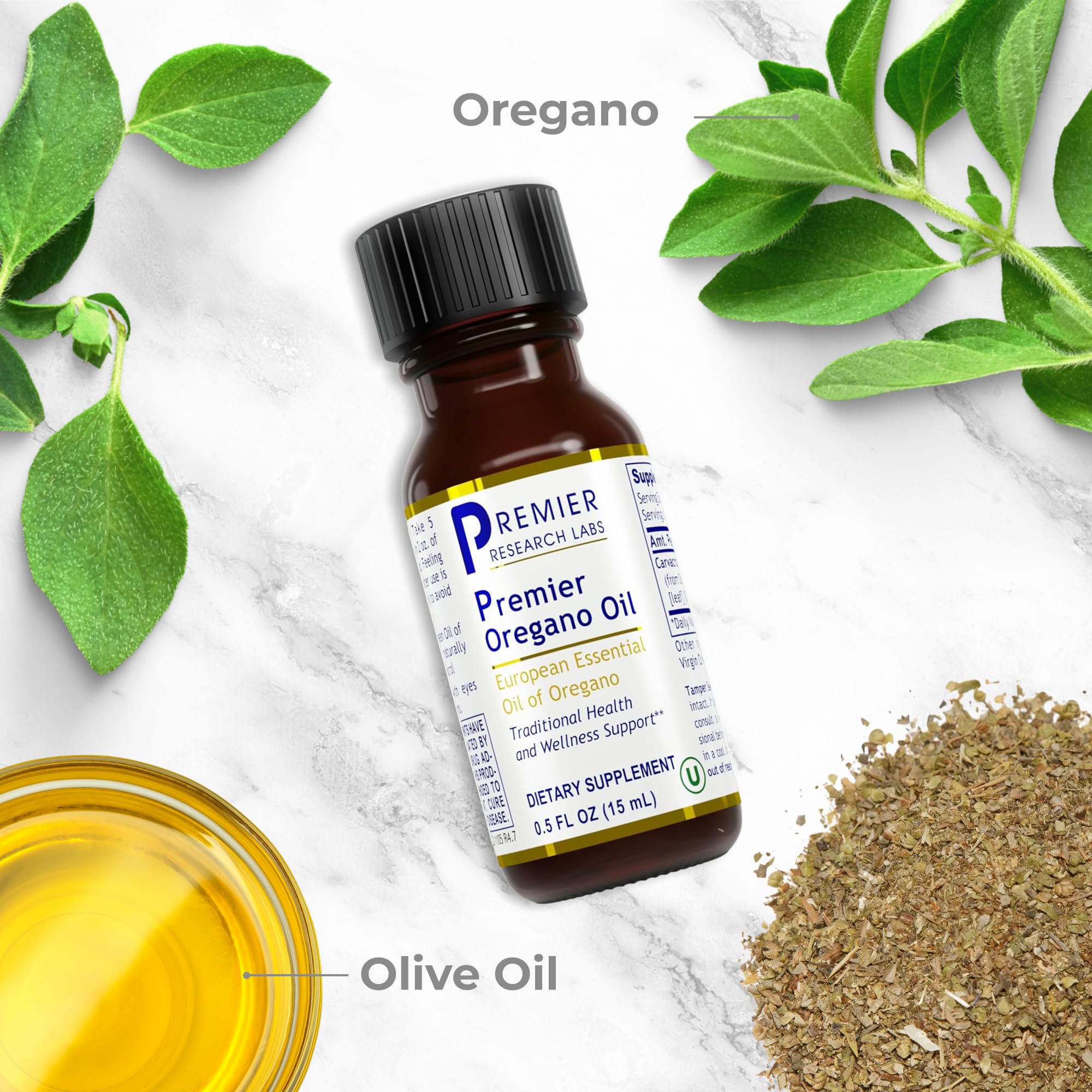 Premier Research Labs Premier Oregano Oil - Oil of Oregano Drops with Carvacrol, Edible Oregano Essential Oil Supplement for Immune & Gut Health - 0.5 Fl Oz Premier Research Labs Au supplements
