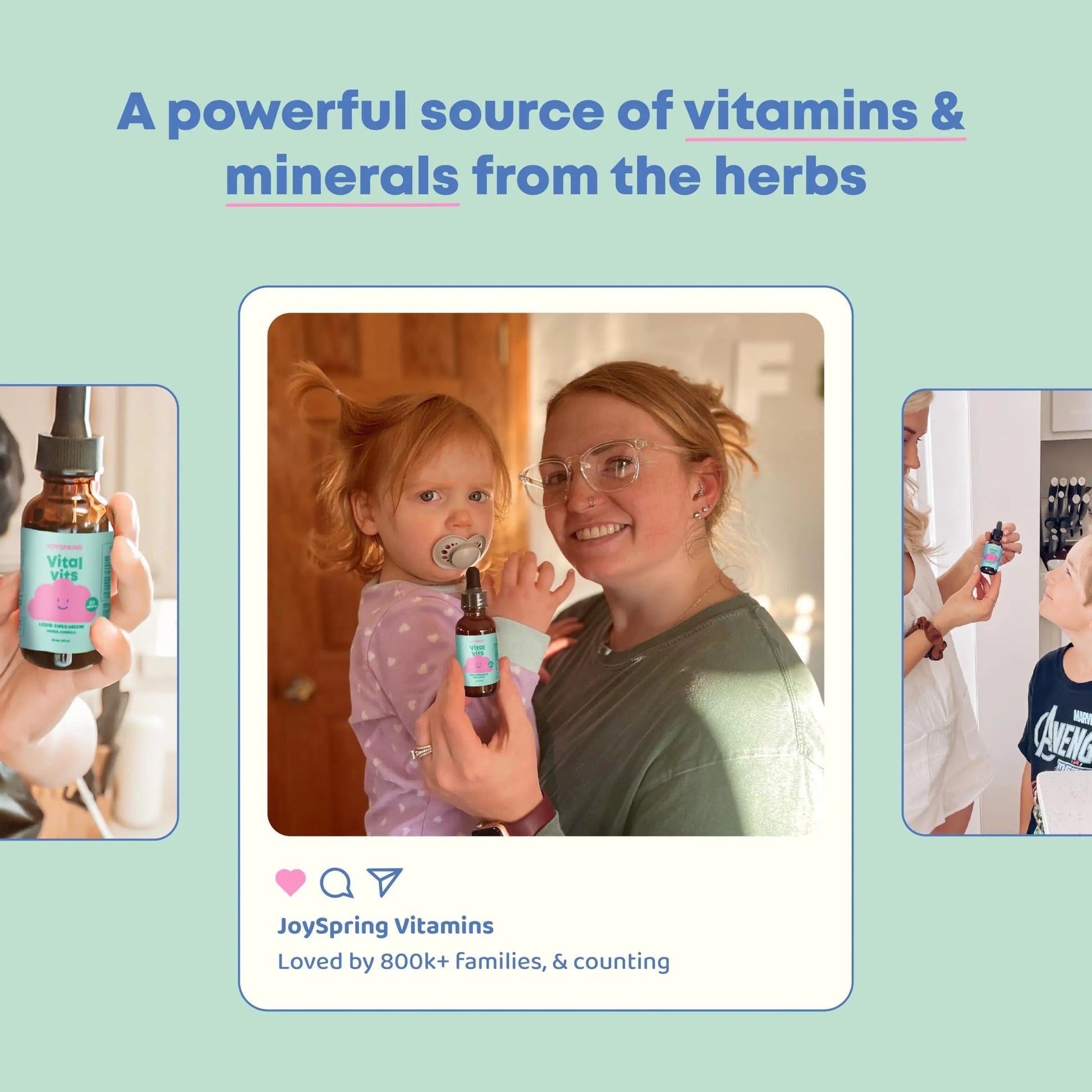 JoySpring Vital Vits - Kids Liquid Multivitamin - 1 fl oz (30 Servings) | Herbal Liquid Vitamins for Kids | Natural Flavor | JoySpring Au supplements