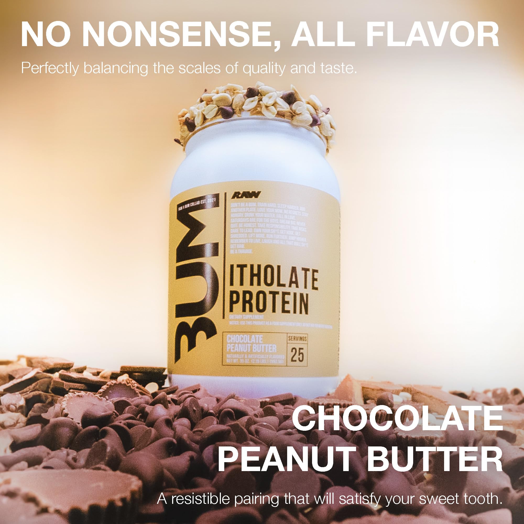 RAW Whey Isolate Protein Powder, Chocolate Peanut Butter (CBUM Itholate) - 100% Grass RAW Au supplements