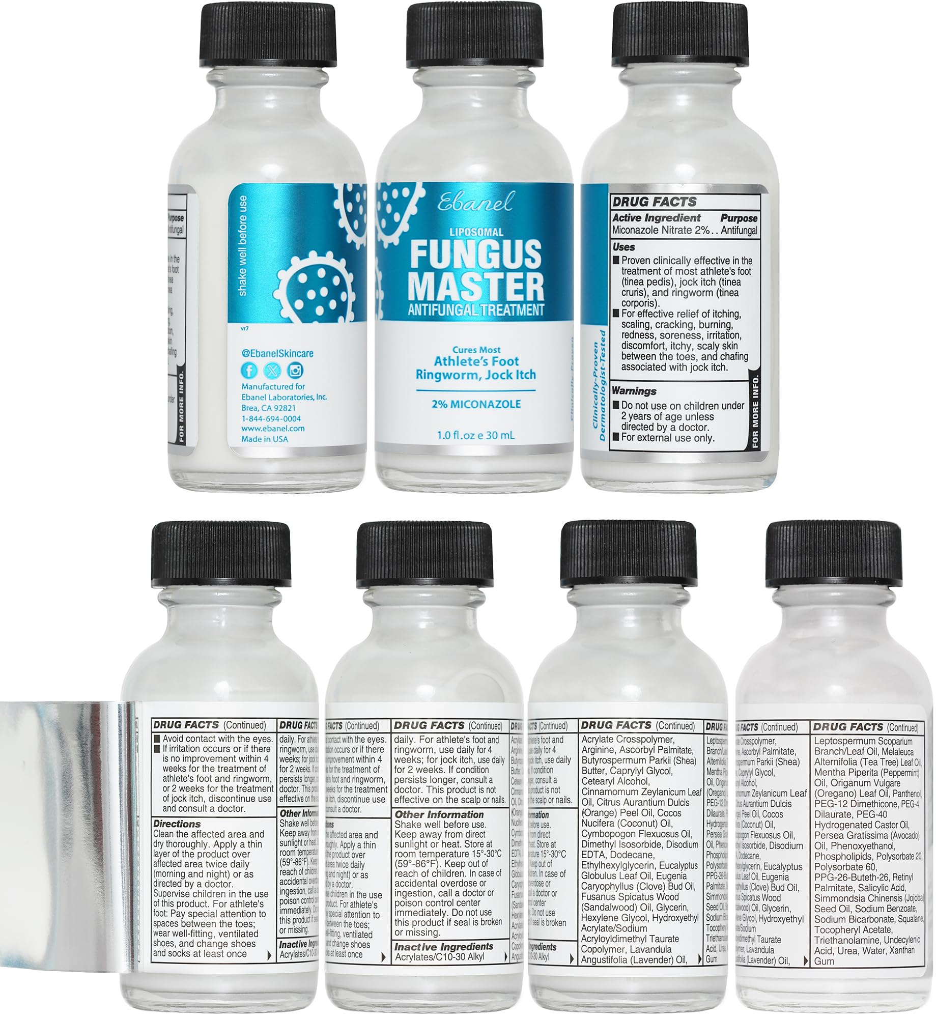 Ebanel Bundle of Hemorrhoid Master, and Foot Fungus Treatment 1 Oz Ebanel buy supplements Au