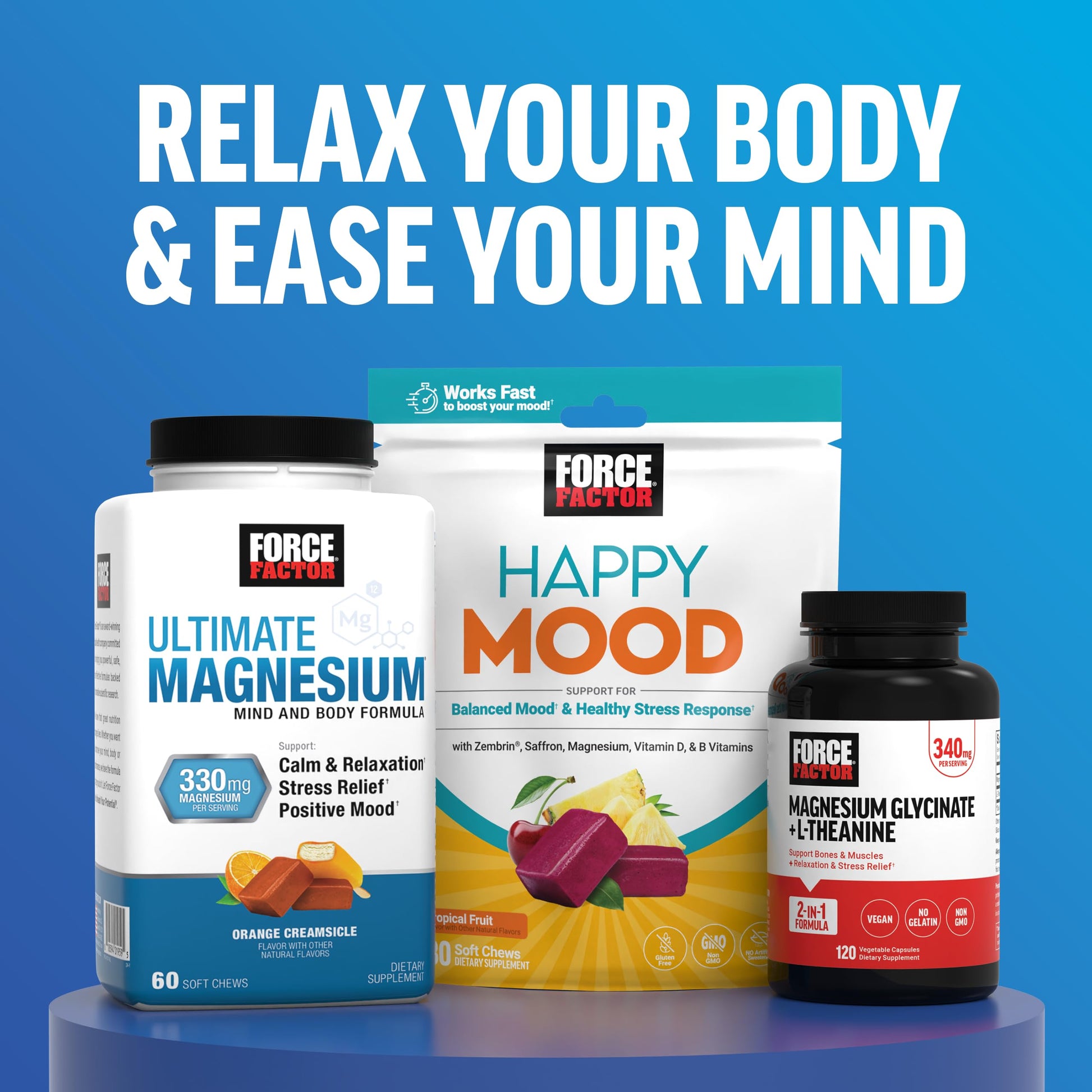 Force Factor Amazing Ashwa Complete Calm Support with KSM-66 Ashwagandha, Like Ashwangandha Gummies to Promote Calm & Relaxation with Magnesium & L-Theanine, Blueberry Pomegranate, 60 Soft Chews Force Factor Au supplements