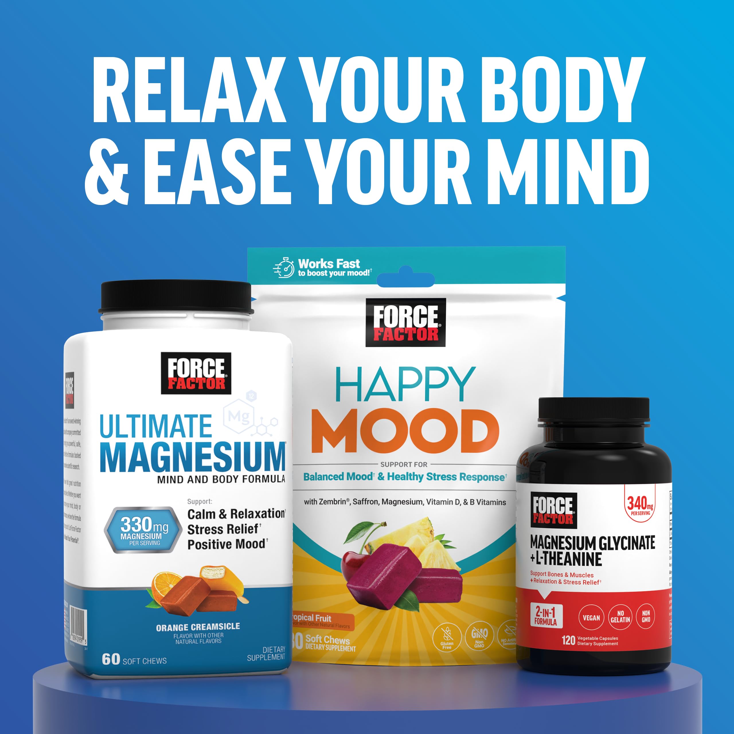 Force Factor Amazing Ashwa Complete Calm Support with KSM-66 Ashwagandha, Like Ashwangandha Gummies to Promote Calm & Relaxation with Magnesium & L-Theanine, Blueberry Pomegranate, 60 Soft Chews Force Factor Au supplements