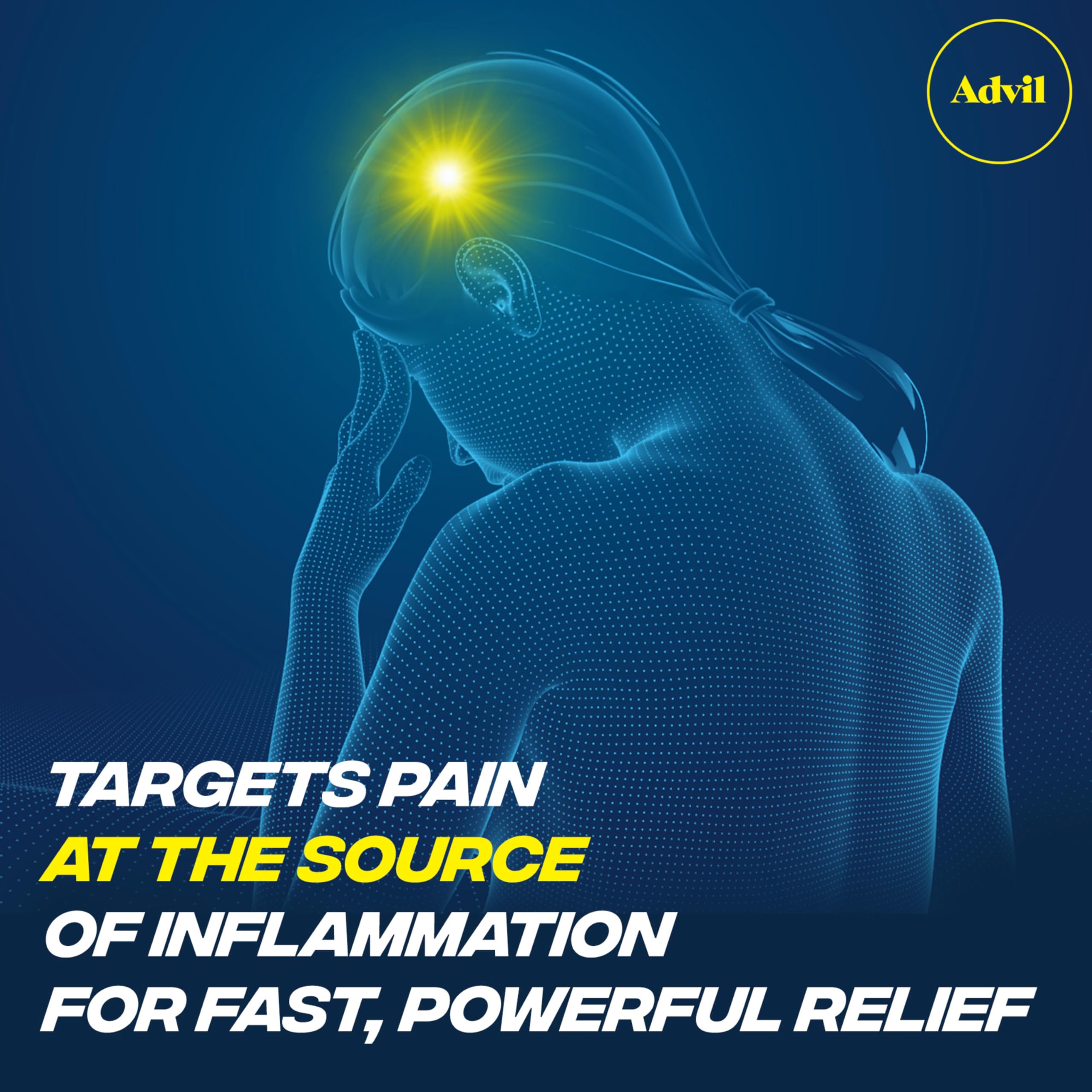 Advil Pain Reliever and Fever Reducer, Ibuprofen 200mg for Pain Relief - 24 Coated Tablets Advil Au supplements