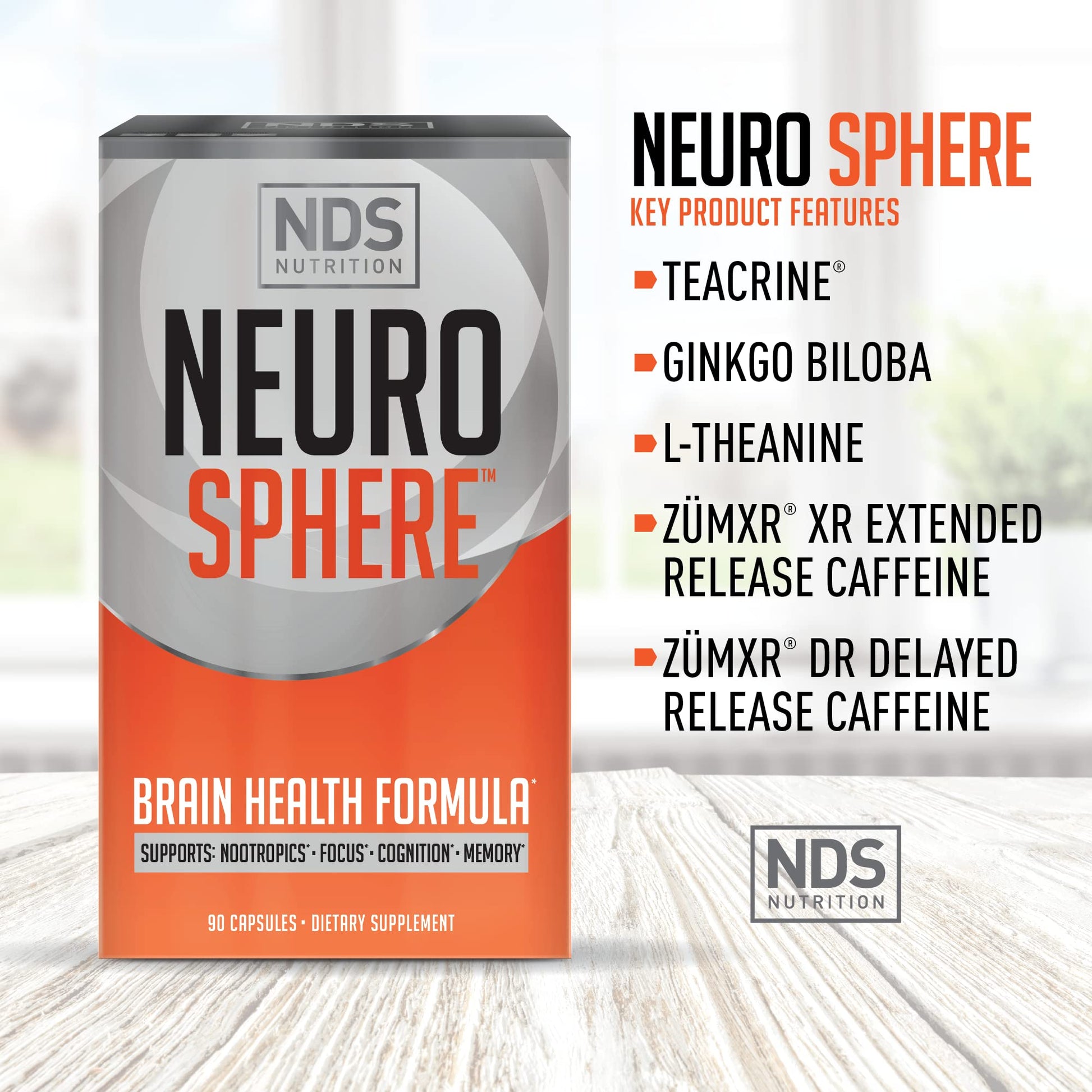 FitLife Brands Nutrition Neuro Sphere - Brain Health Formula - Nootropic, Increase Focus and Energy, Enhance Concentration, Antioxidant and Immunity Support - 90 Capsules FitLife Brands Au supplements