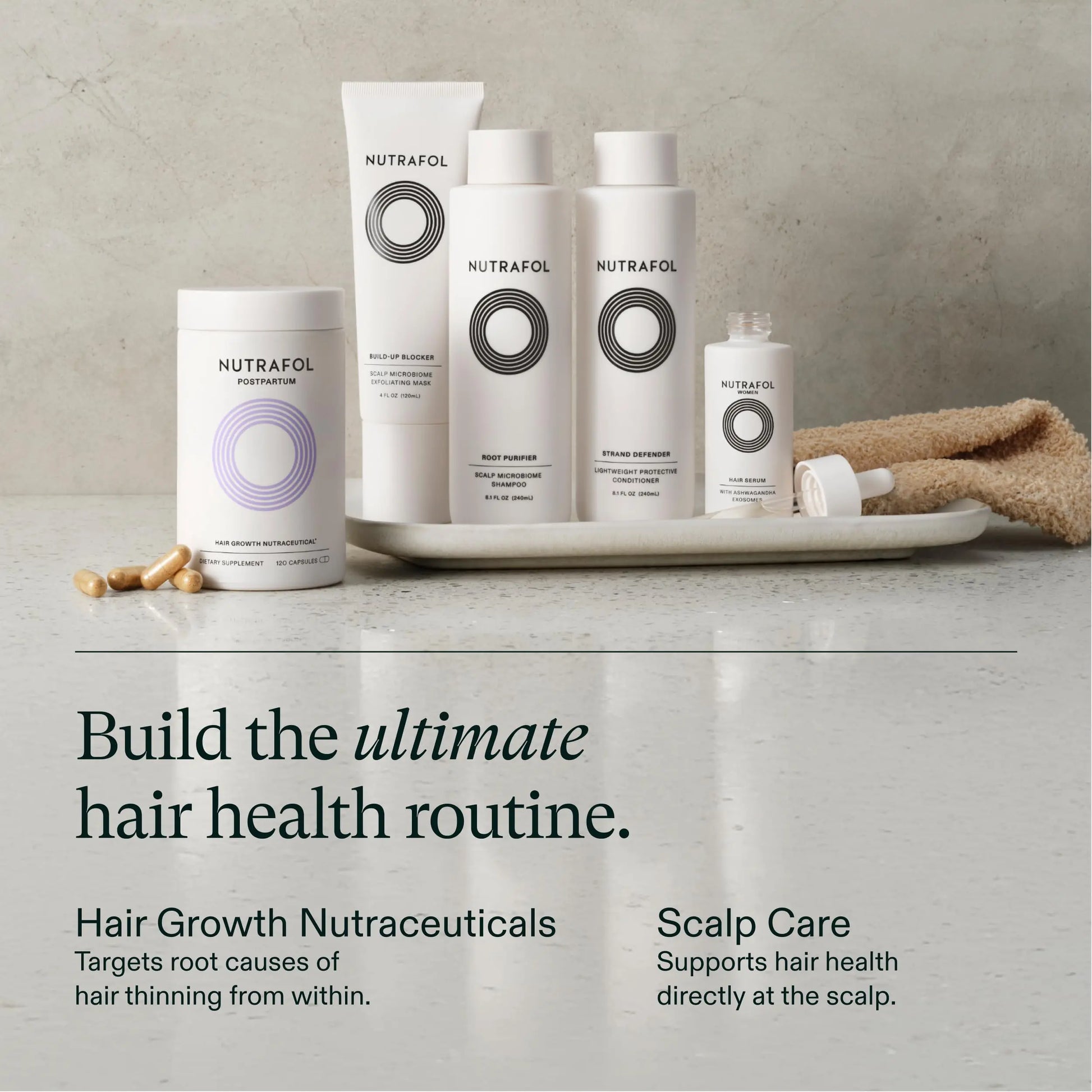 Nutrafol Postpartum Hair Growth Supplements, Clinically Tested for Visibly Thicker Hair and Less Shedding, Breastfeeding-friendly - 1 Month Supply Nutrafol Au supplements