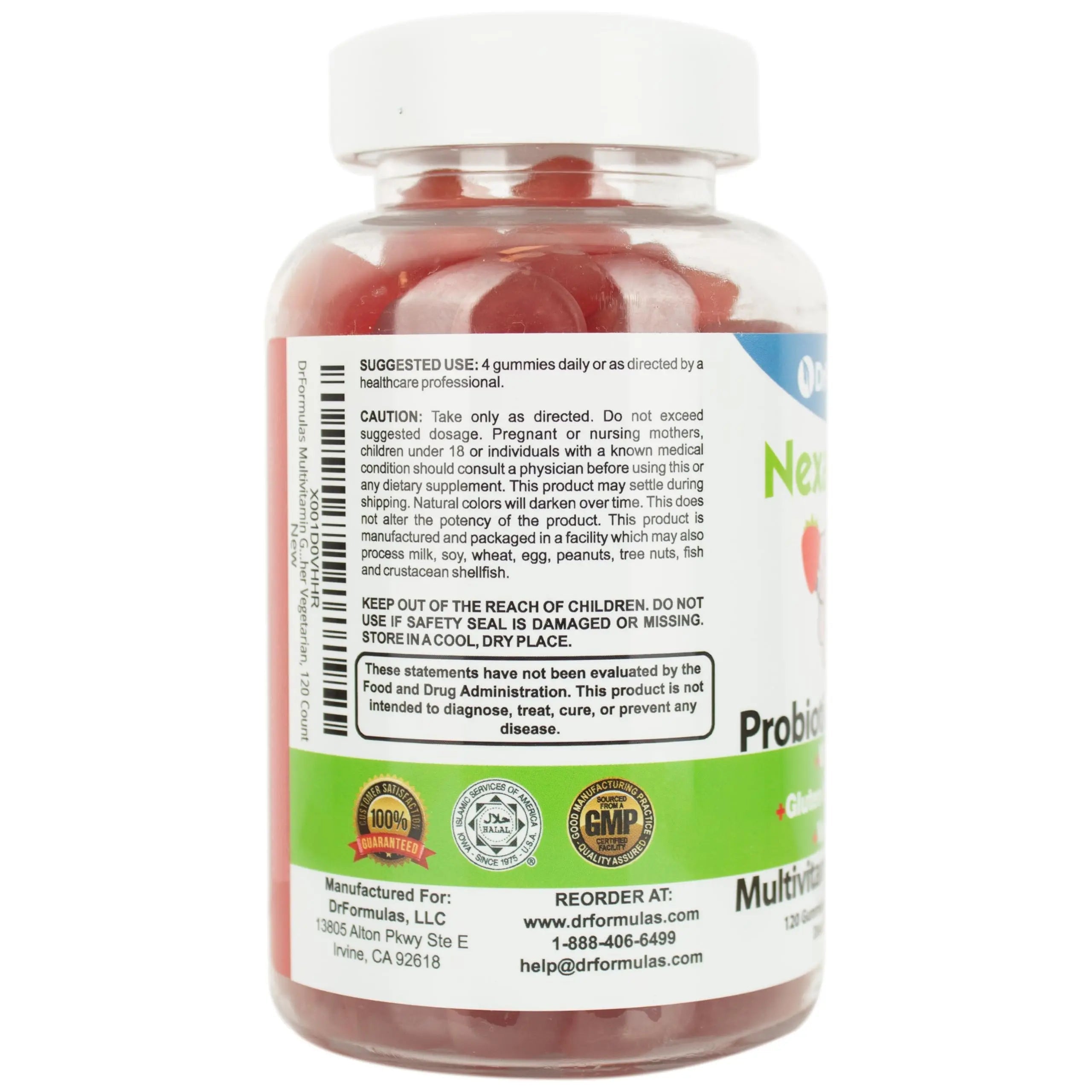DrFormulas Multivitamin Gummies with Omega 3 and Probiotics for Kids and Adults with Vitamin C | Nexabiotic with Vitamin A, C, D3, E, B6, B12 DrFormulas Au supplements