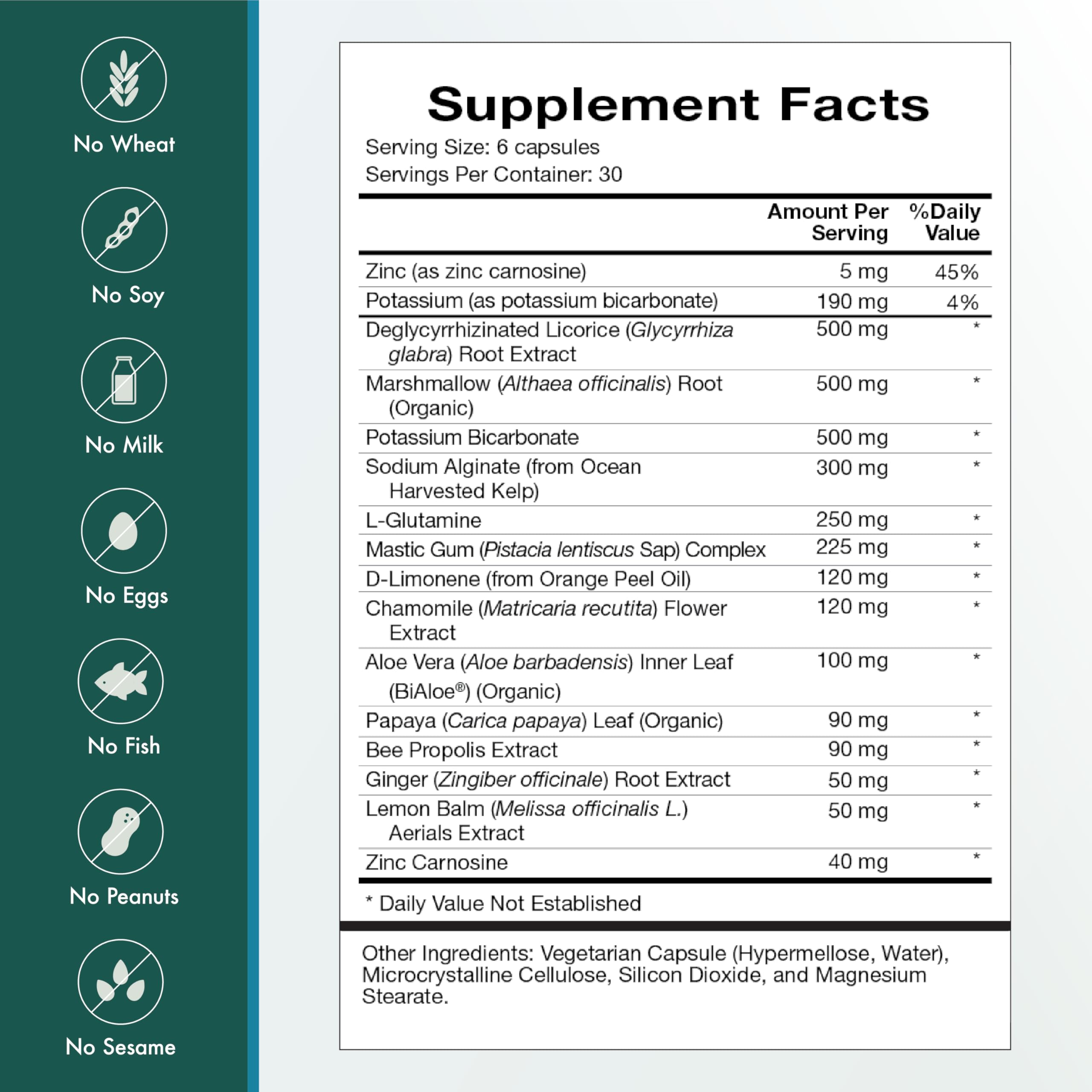 Natura Health Products Digest Mend Supplement - Encourages Healthy gastric microboime* - Featuring Deglycyrrhizinated Licorice (DGL), Aloe Vera, Marshmallow, Mastic Gum, & Chamomile (180 Capsules) Natura Health Products Au supplements
