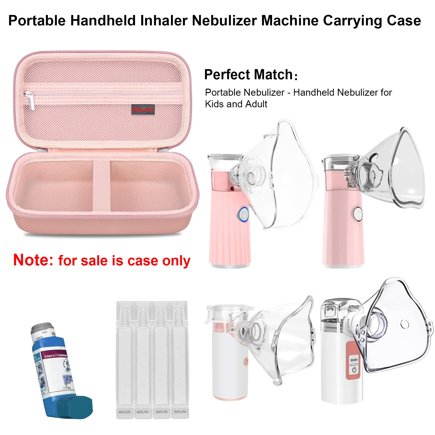 Elonbo Carrying Case Compatible with Portable Handheld Inhaler Nebulizer Machine Elonbo Au supplements