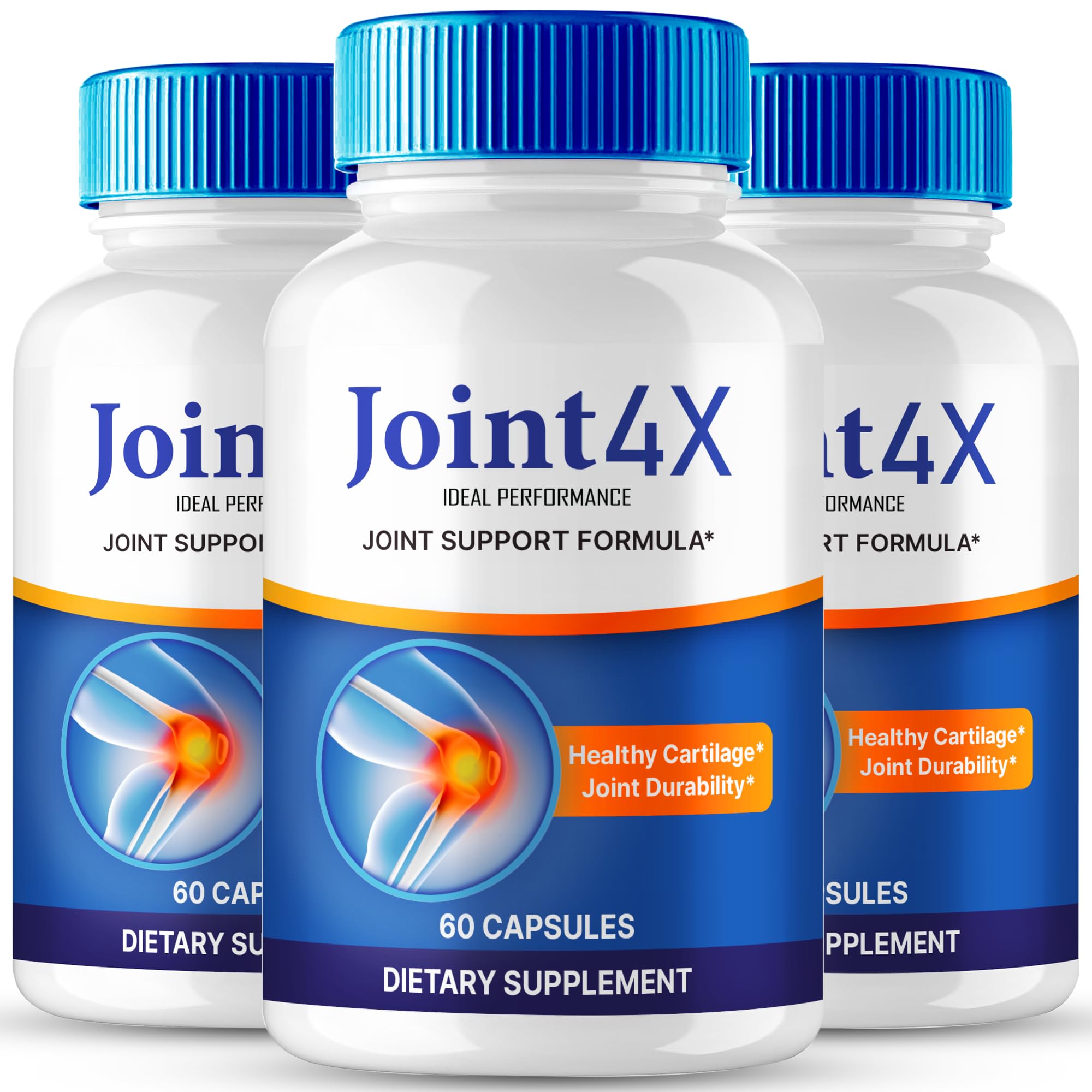IDEAL PERFORMANCE Joint4X Joint Support Capsules, Official Joint-4X Supplement Pills, All-Natural Formula to Fortify Bones and Bolster Flexibility - Maximum Strength, Joint 4X Pills Reviews (3 Pack) IDEAL PERFORMANCE Au supplements