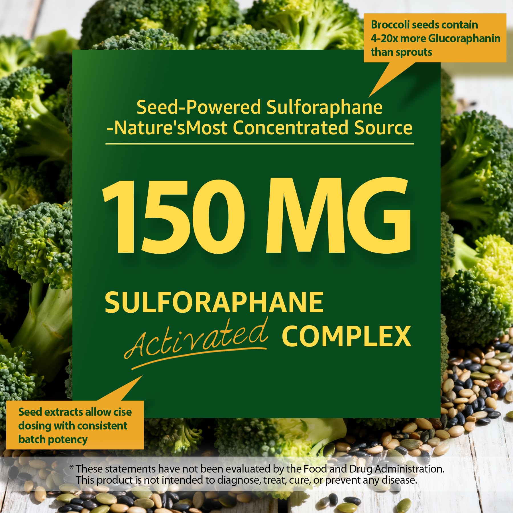 Liposomal Sulforaphane Supplement 150mg, from Broccoli Seed Extract w/Myrosinase, Quercetin, Glutathione, Sulforaphane Supplement Gummies for Antioxidants Detox Cellular Brain Health, Chewable 60Cts LILICARE Au supplements