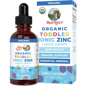 MaryRuth Organics USDA Toddler Liquid Drops | Zinc Sulfate | Immune Support Supplement| Skin Health | Vegan | Formulated for Ages 1-3 | Delicious Berry Flavor | 1 Month Supply | 2 Fl Oz MARYRUTH'S Au supplements