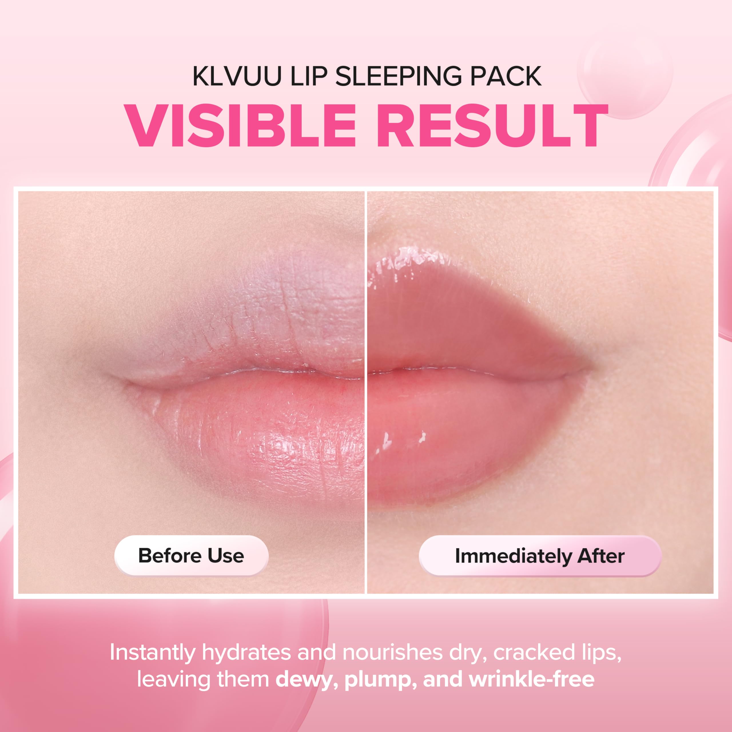 Klavuu Lip Mask Sleeping Pack (0.7oz) – Overnight Deep Hydrating Korean Lip Balm Treatment for Very Dry, Chapped Lips | Lip Lightening & Plumping with Instant Hydration | Gentle Exfoliating (Berry) KLAVUU Au supplements