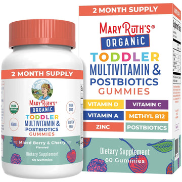 MaryRuth Organics Toddler Multivitamin Gummies + Postbiotics | USDA Organic | Vitamins for Kids Ages 2+ | Immune Support | Vitamin C | MaryRuth Organics Au supplements
