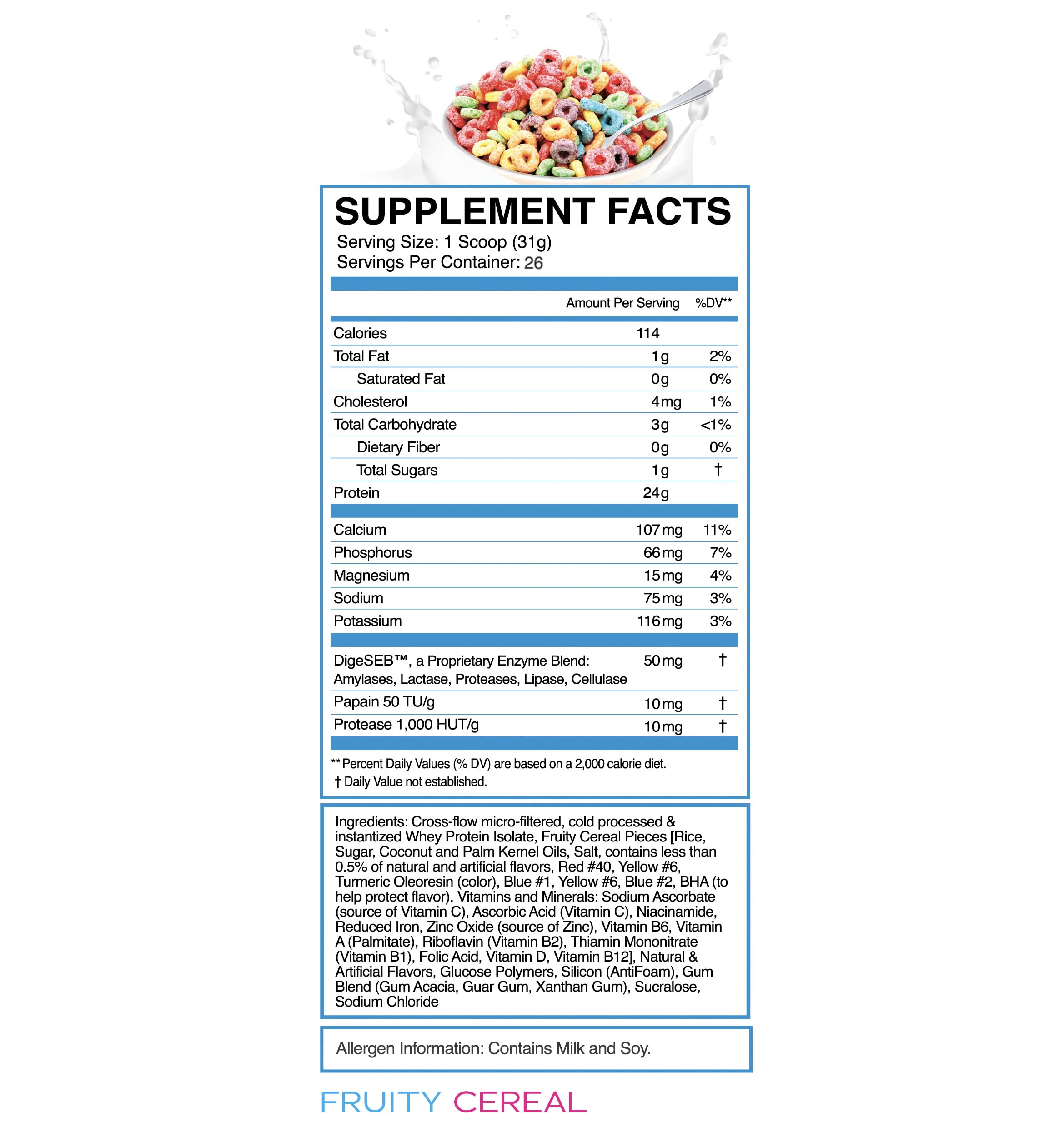 eFlow Nutrition 100% Whey Protein Isolate - Gluten & Lactose-Free Digestive Enzymes eFlow Nutrition Au supplements