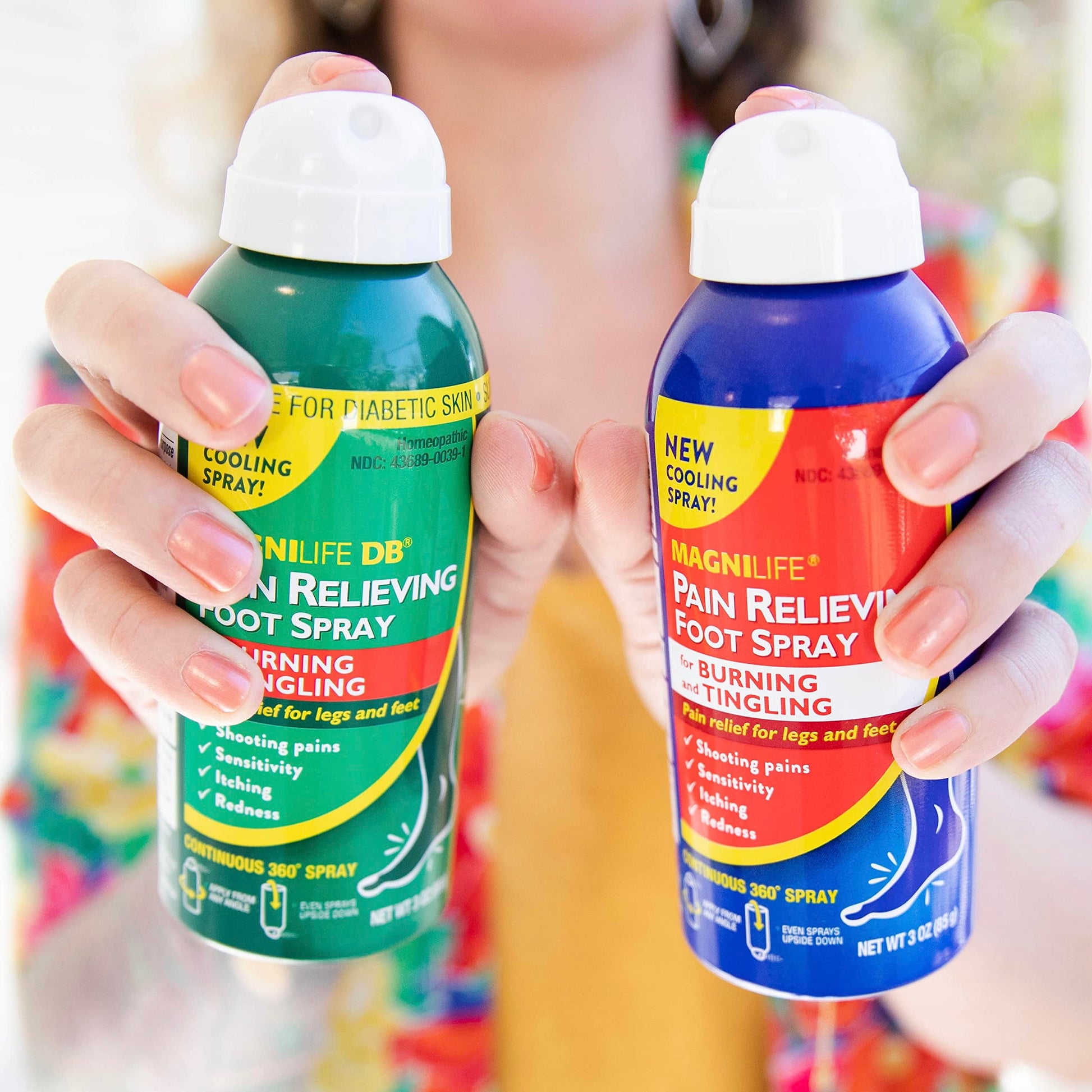 MagniLife Pain Relief Foot Spray, 3 oz, Pain Relief for Burning, Tingling or Sensitivity in Feet and Legs, No Alcohol Cooling Spray Moisturizes Dry, Cracked Heels MagniLife Au supplements