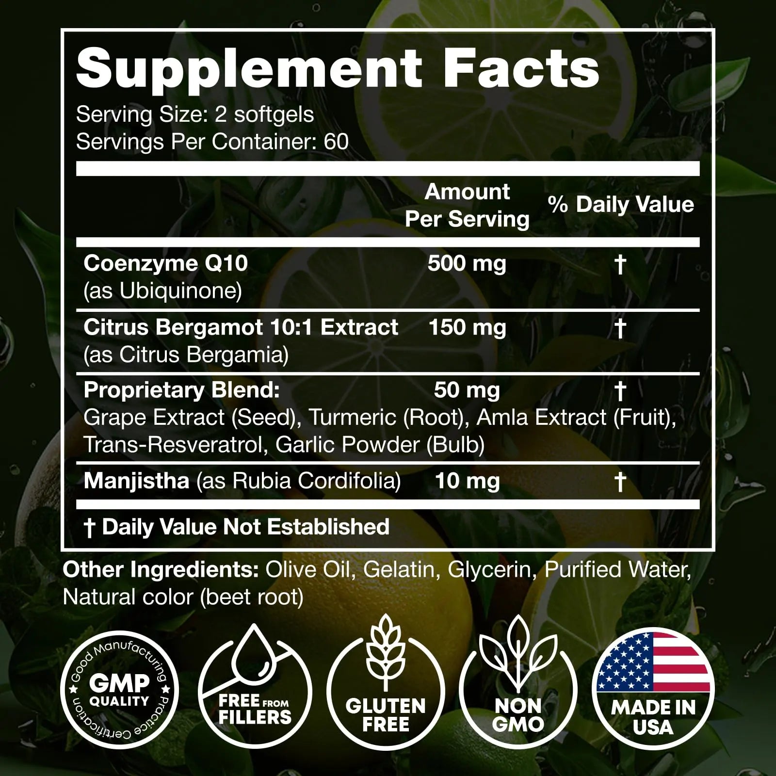 JOYLI Nutrition 2 Pack CoQ10 500mg - High Absorption Coenzyme Q10 Supplement - Co Q 10 for Energy & Vitality - Alternative to CoQ10 400mg & 300mg - 240 Softgels JOYLI Nutrition Au supplements
