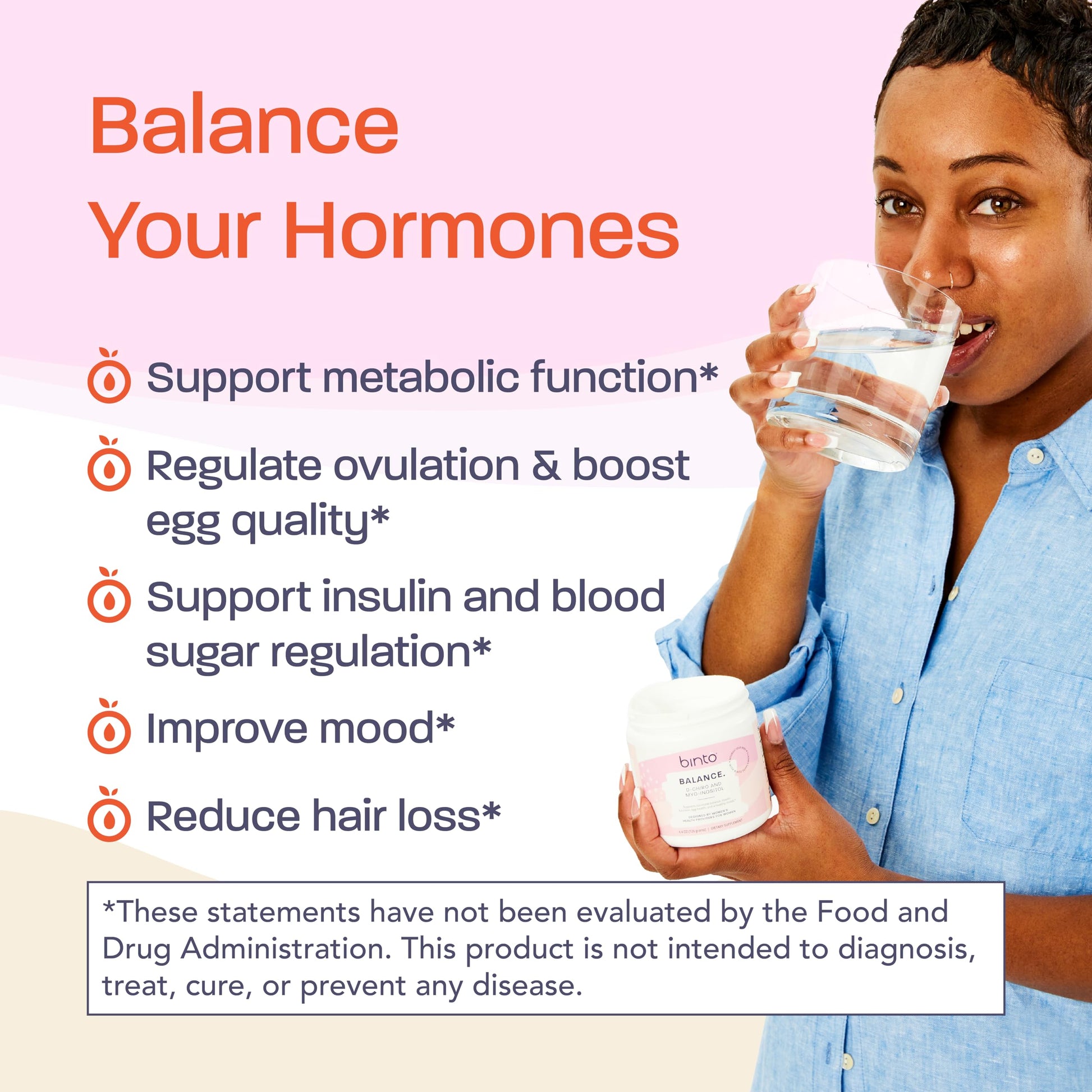 Binto Inositol Powder Mix | 60-Day Supply | 40:1 Ratio of Myo and D-Chiro Inositol Binto Au supplements