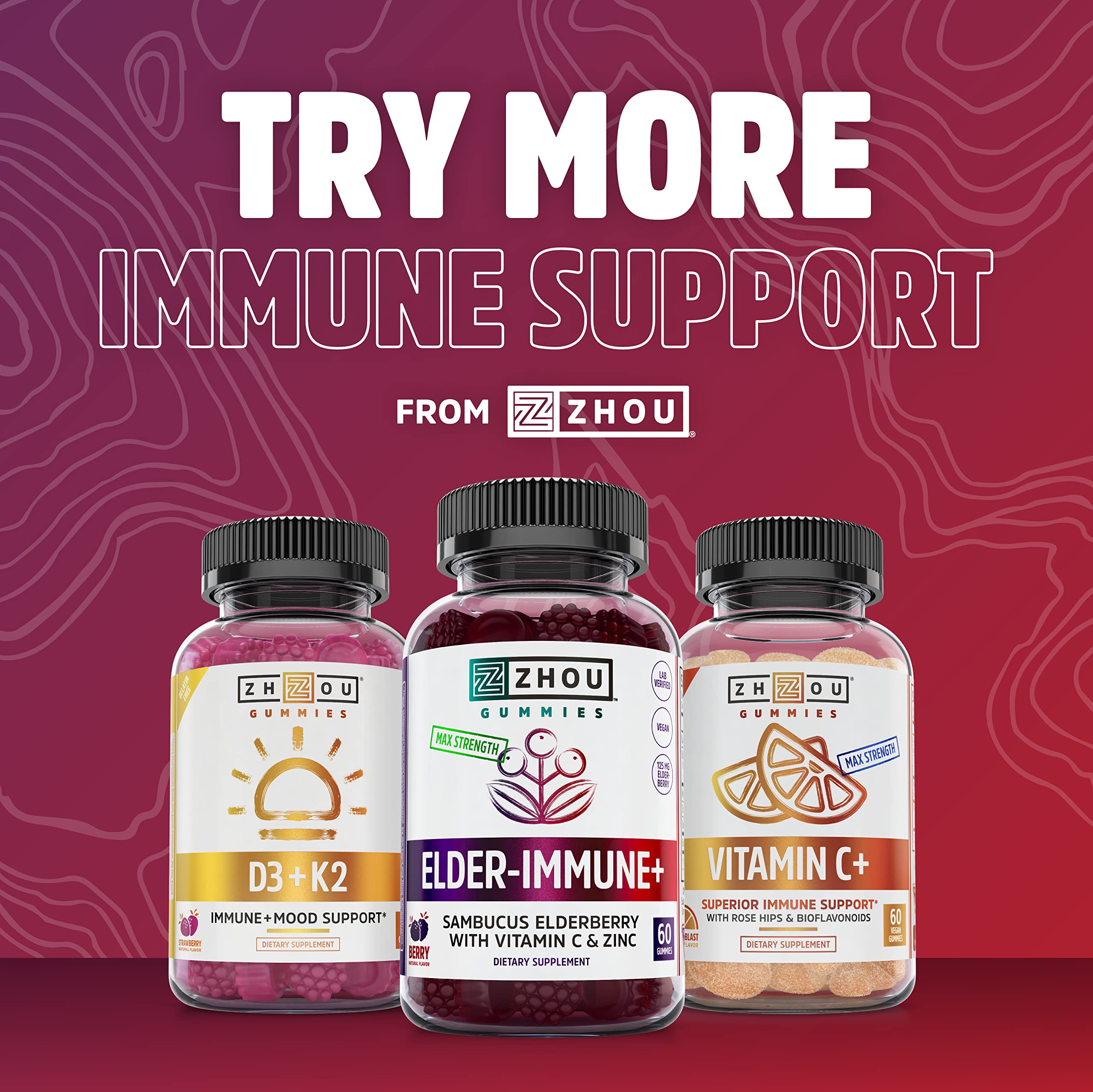 Zhou Nutrition Elderberry Syrup, Immune System Booster with Organic Elderberry Syrup Zhou Nutrition Au supplements
