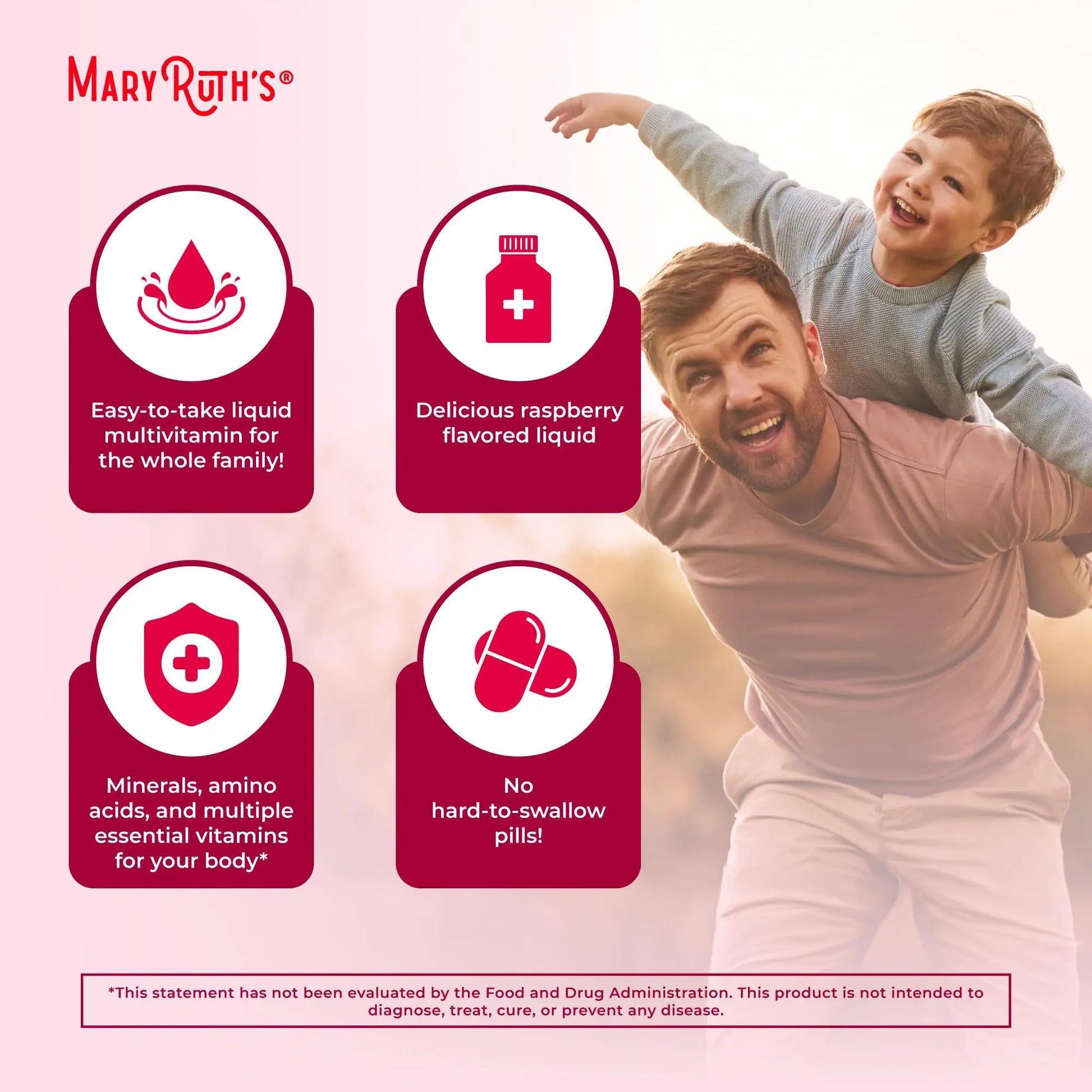 MARYRUTH'S Liquid Morning Multivitamin for Women, Men & Kids | Vitamin A C D E B6 B12 Biotin Zinc | Beauty | Vegan | Non-GMO | Gluten Free | 32 Servings MARYRUTH'S Au supplements