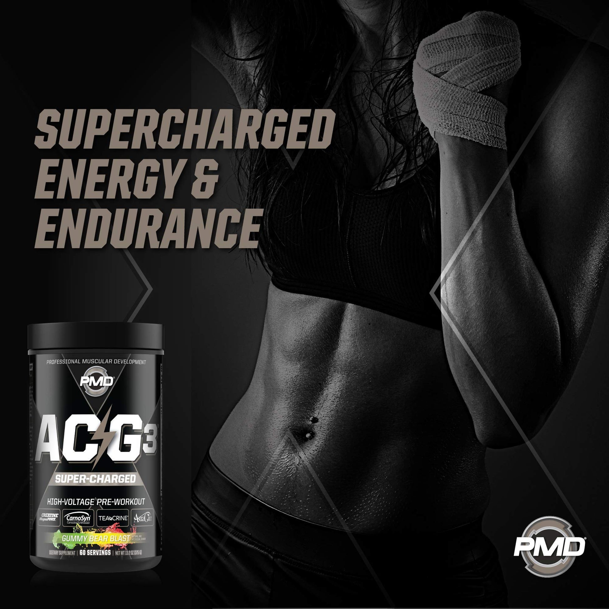 PMD Sports ACG3 Supercharged - Pre Workout - Powerful Strength, High Energy, Maximize PMD Au supplements