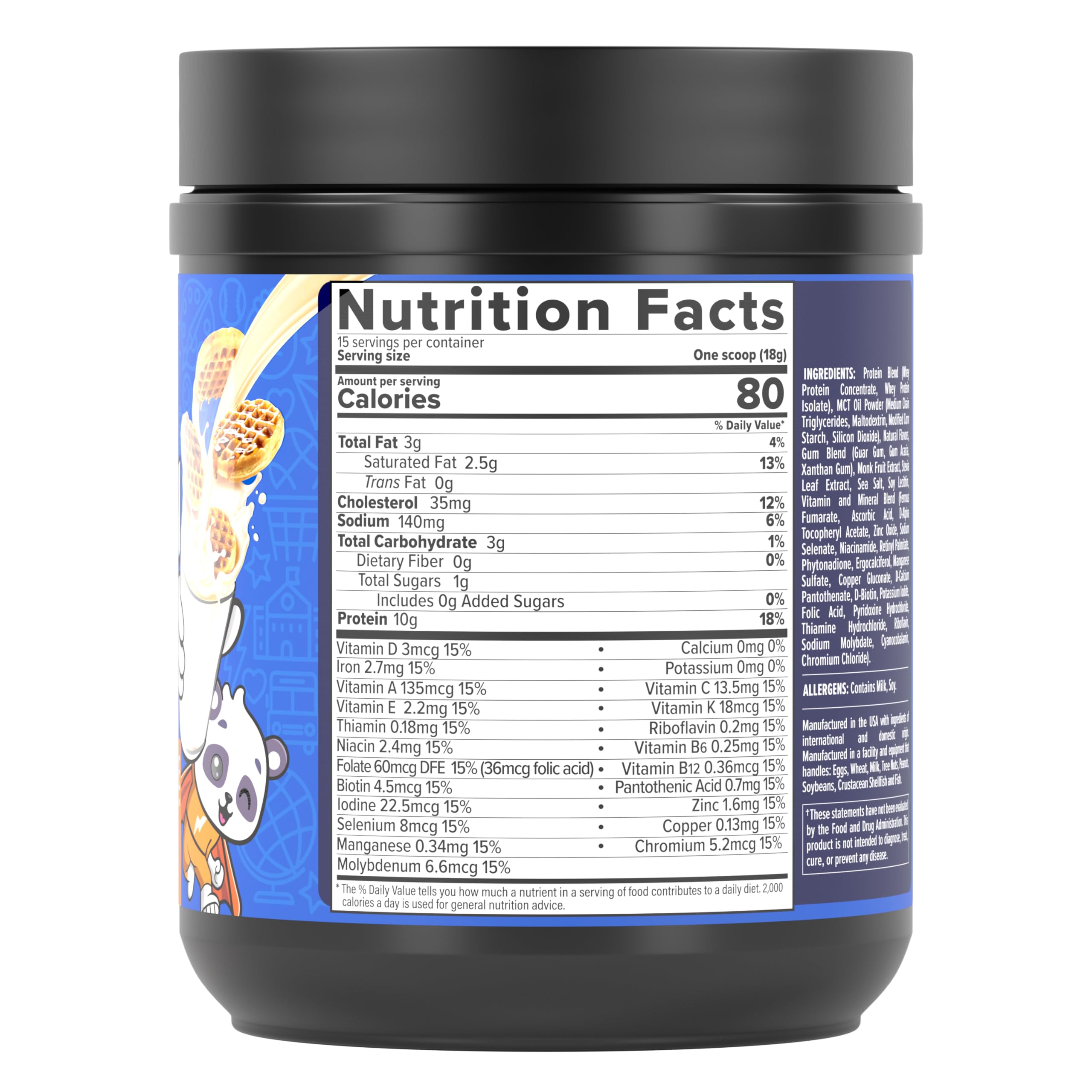 InnoSupps Power Up Protein for Kids Wow Waffle Flavor: Delicious Whey Nutrition InnoSupps Au supplements