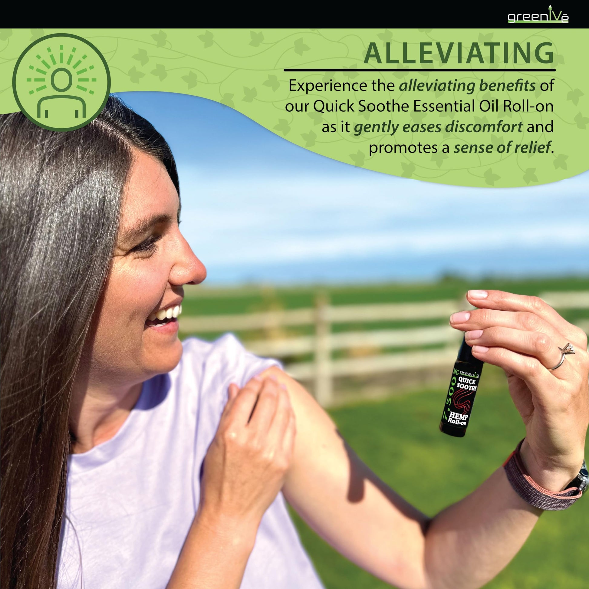 7,500mg Hemp Roll-On Quick Soothe Therapeutic Essential Oil Blend Exclusively on Amazon (1) GreenIVe Au supplements
