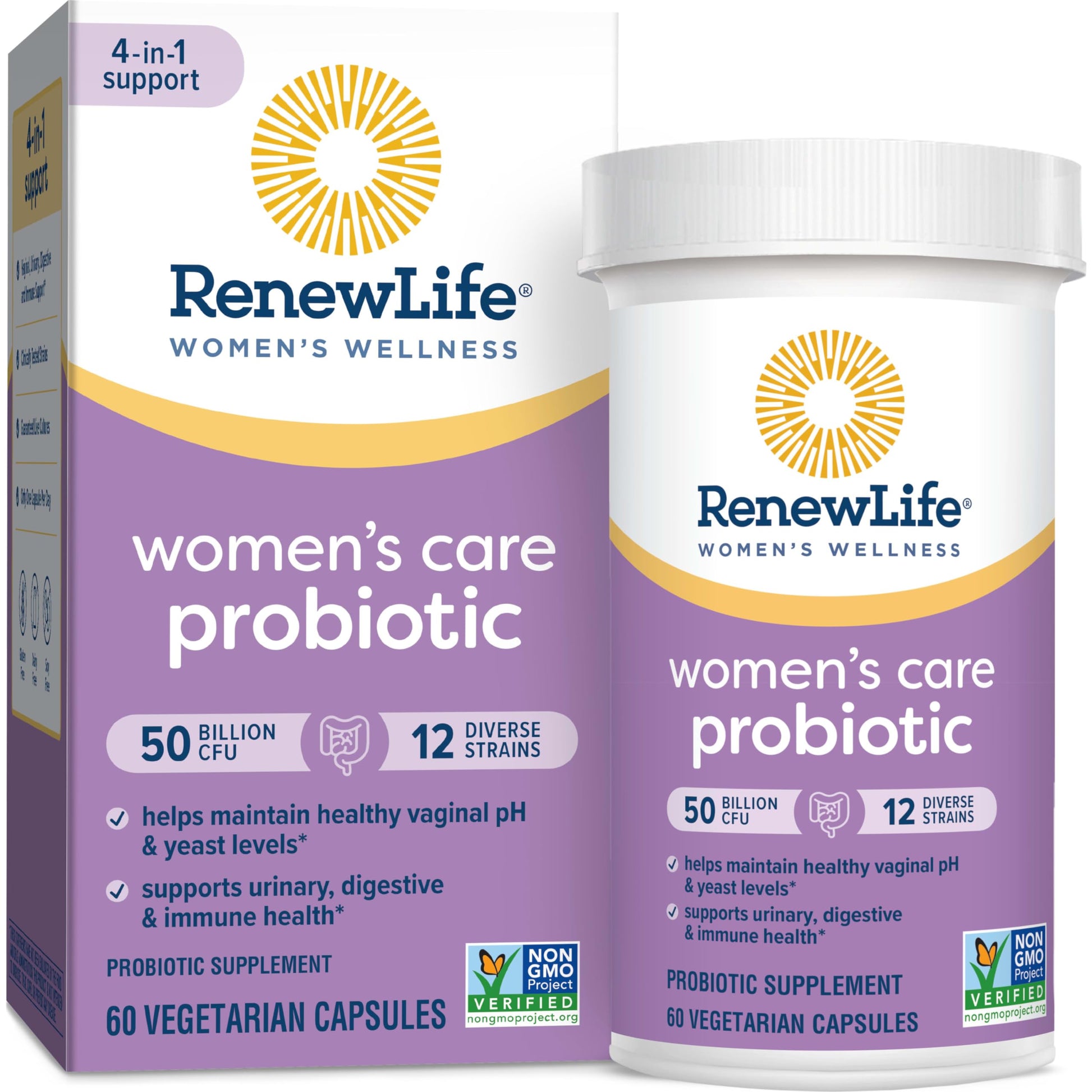 Renew Life Women's Probiotic Capsules, 50 Billion CFU Guaranteed, Supports Vaginal Renew Life Au supplements