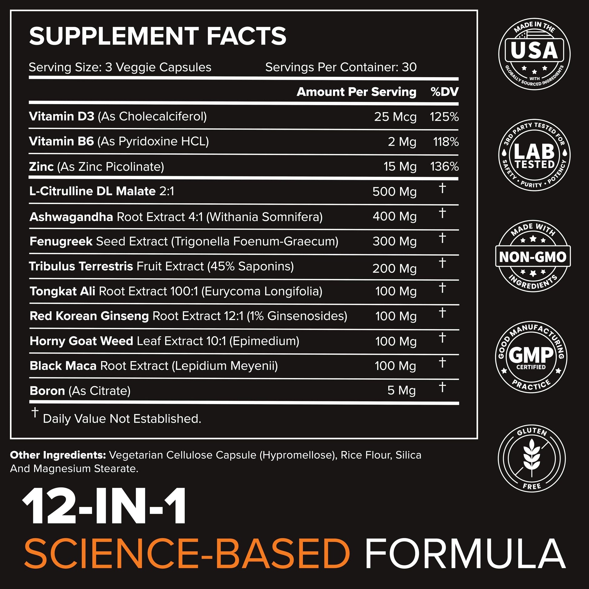 STRIVLABS Peak Potential 12-in-1 Testosterone Support for Men – Natural Strength, Energy & Muscle Builder with Tongkat Ali, Ashwagandha & Fenugreek – 90 Capsules STRIVLABS Au supplements