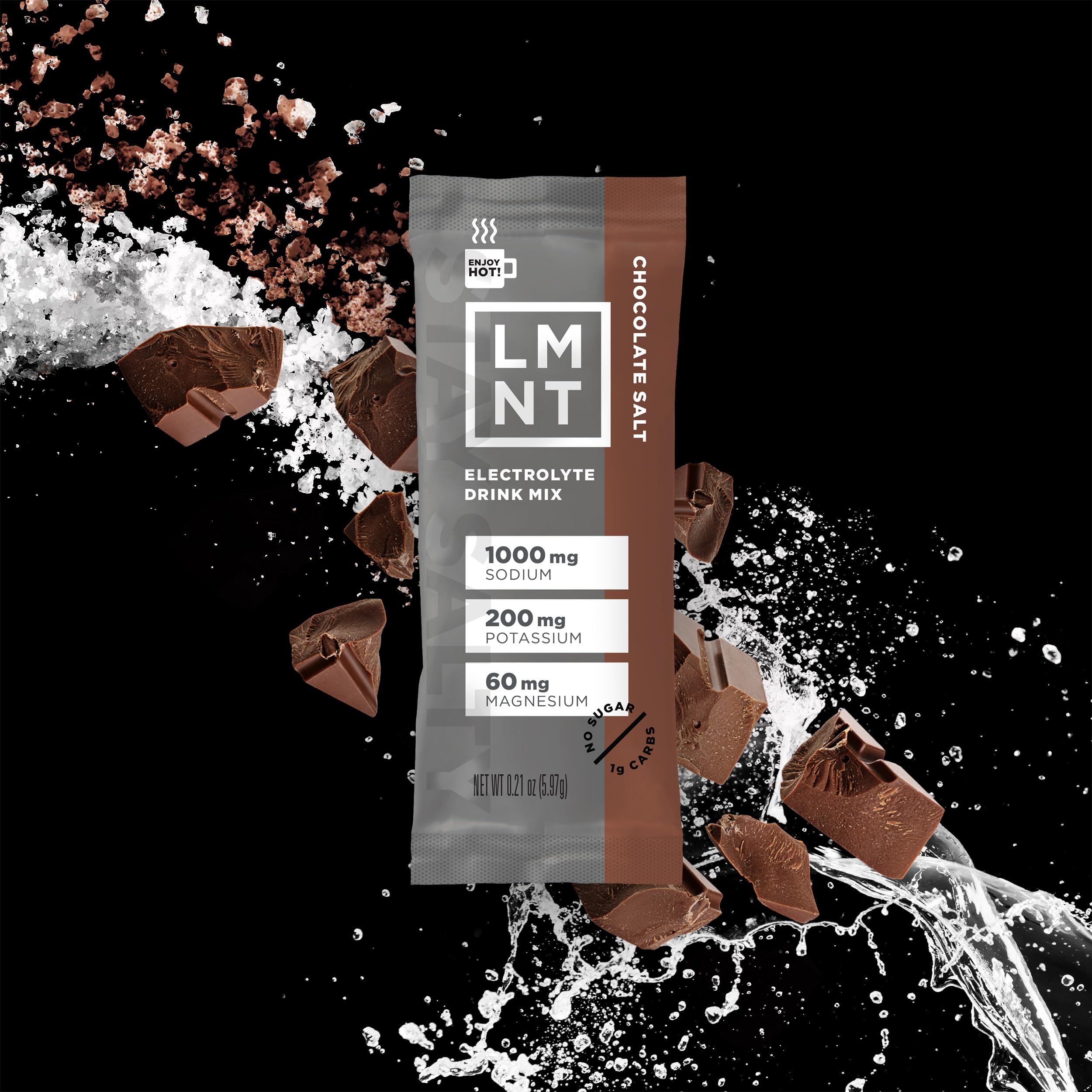 LMNT Zero-Sugar Electrolytes - Hot Chocolate Salt - Hydration Powder Packets Drink LMNT Au supplements