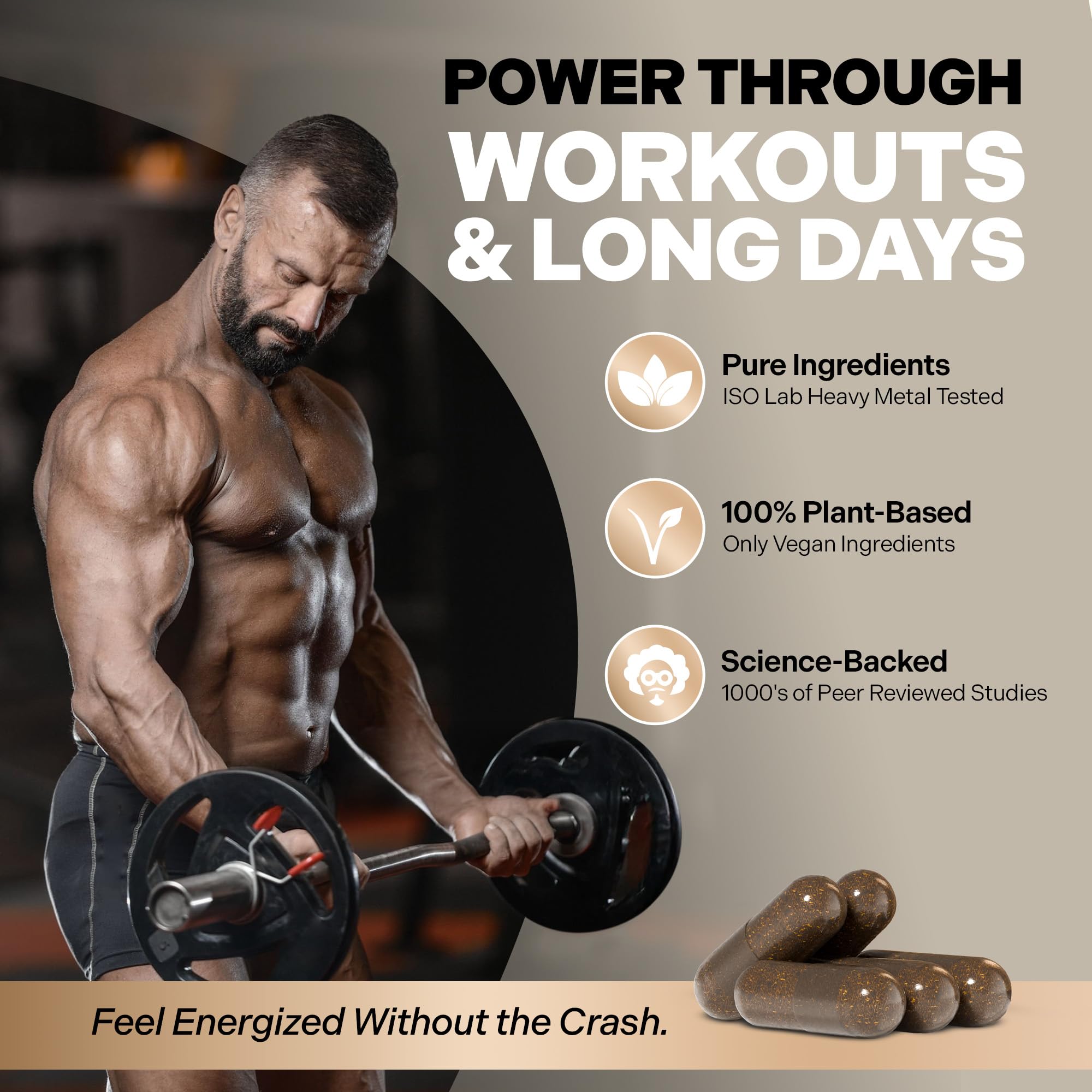 Essencraft Atlas X Testosterone Supplement for Men – 10-in-1 Natural Testosterone Booster & Muscle Booster w/Shilajit, Zinc, Tongkat Ali, & More (120 Capsules) Essencraft Au supplements