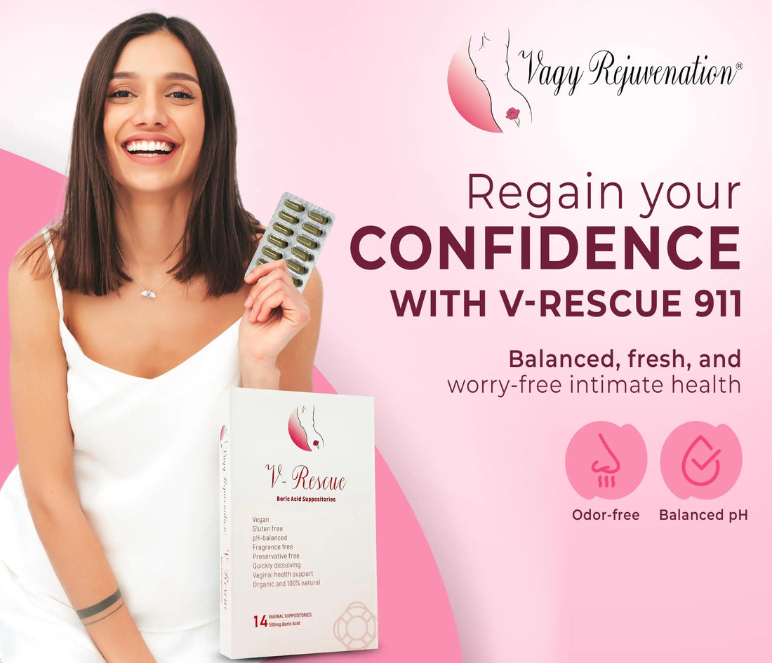 Vagy Rejuvenation V-Rescue - 500 mg Boric Acid 14 Vaginal Applications - Feminine Health Vagy Rejuvenation Au supplements