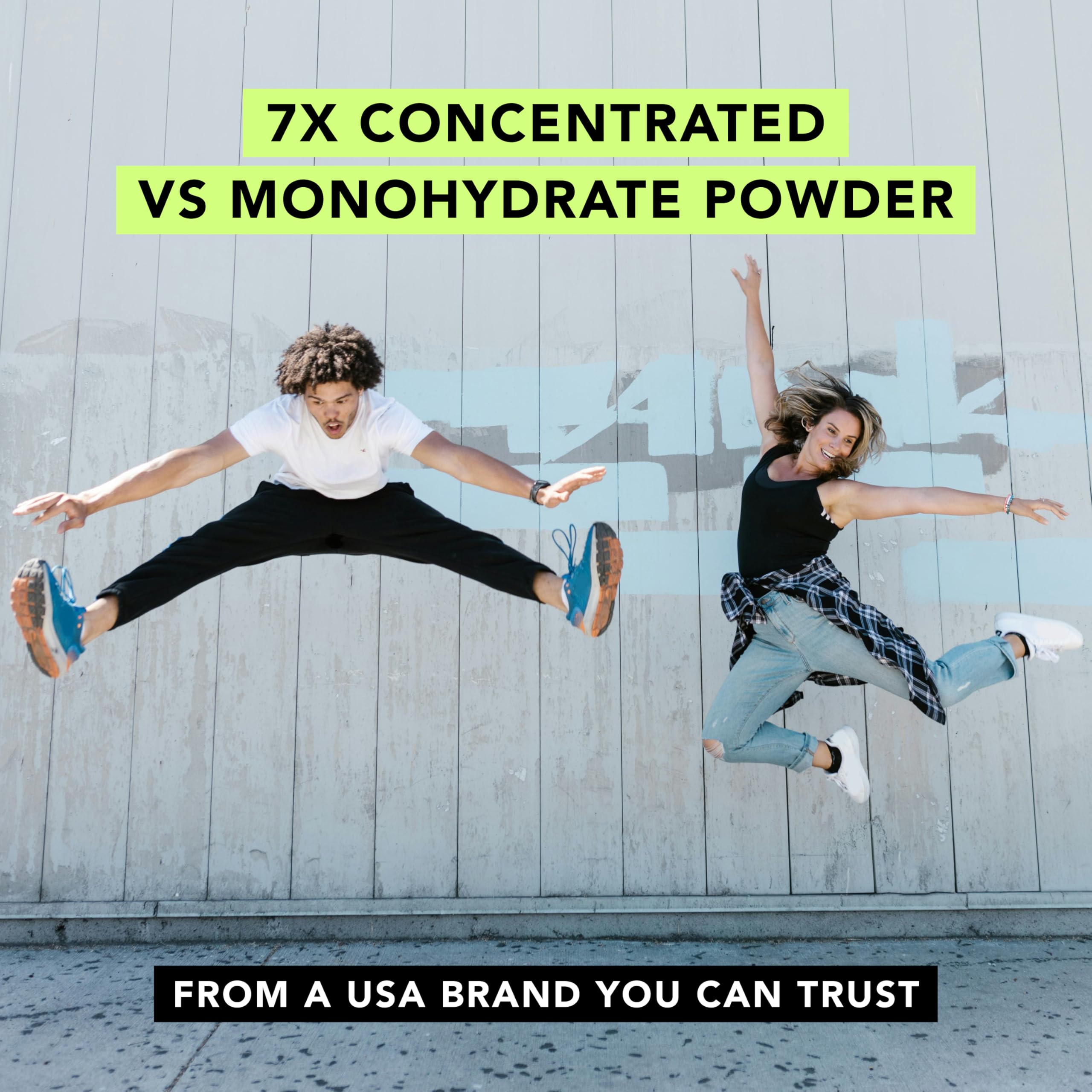 AMANDEAN Creatine HCl Pills. American Made CON-CRET. 120 Capsules. 7X Concentrated vs Monohydrate Powder. No Bloat. Muscle, Energy, Cognitive, Recovery Support for Men & Women. Gluten Free, Non-GMO. AMANDEAN Au supplements