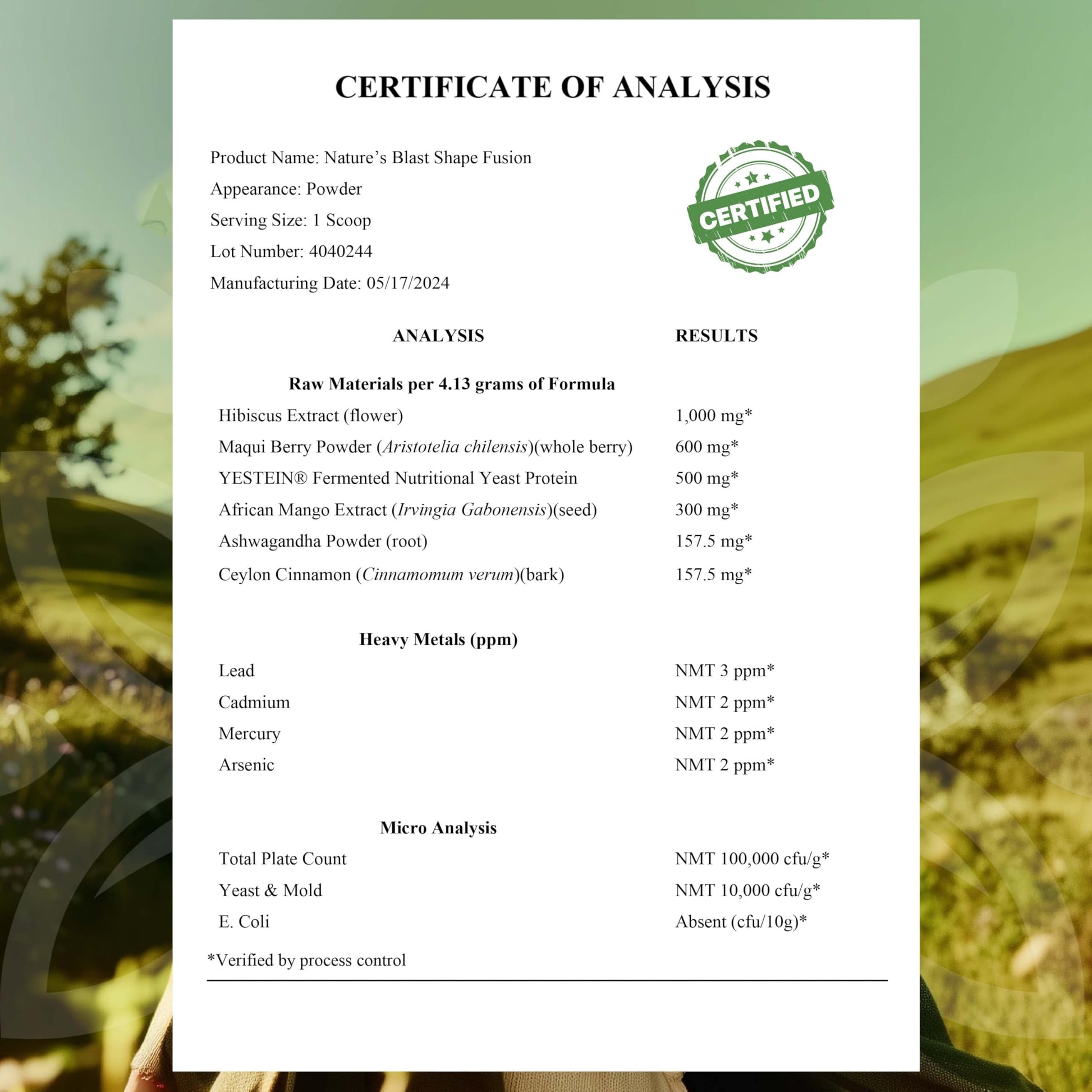 NATURES BLAST Shape Fusion® - GLP-1 Supplements with Ashwagandha, Hibiscus, Ceylon Cinnamon, Maqui Berry & African Mango Extract - Supports Healthy Habits, Energy & Body Balance - 30 Servings NATURES BLAST Au supplements