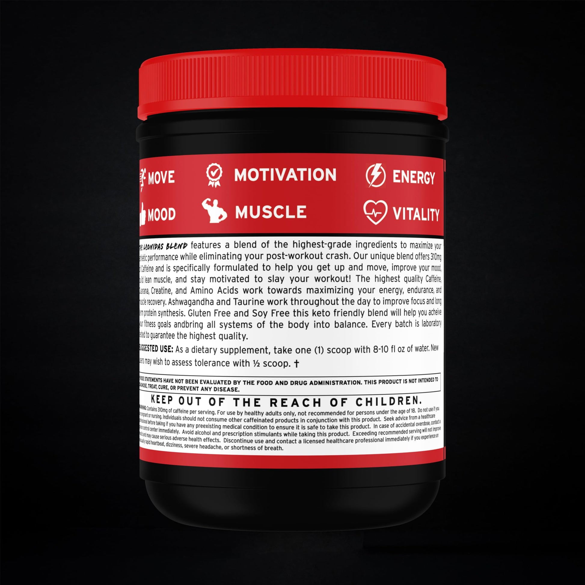 Spartan Fit Nutrition Pre-Workout Powder -Berry Flavor with Full Serving of Creatine +310mg Generic Au supplements