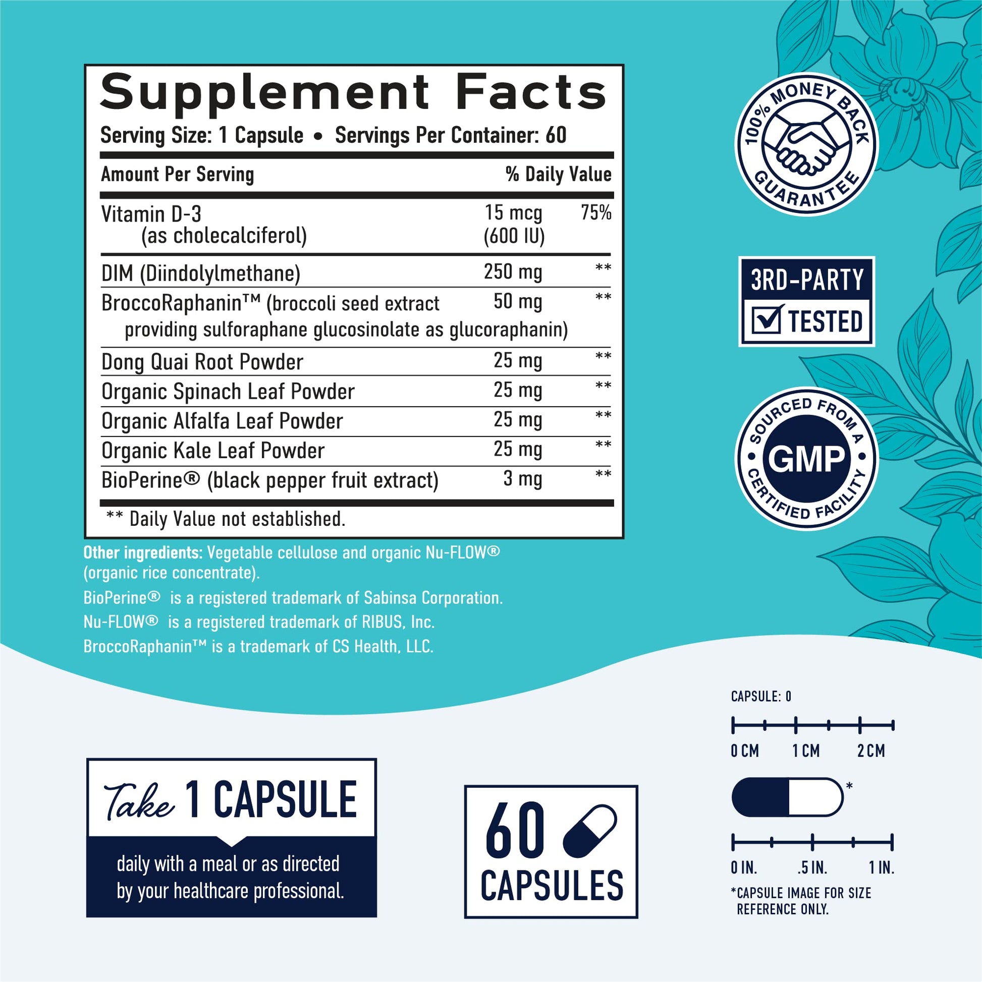 DIM Supplement 250 mg | Estrogen Balance for Women | Hormone Menopause Relief SMNutrition Au supplements