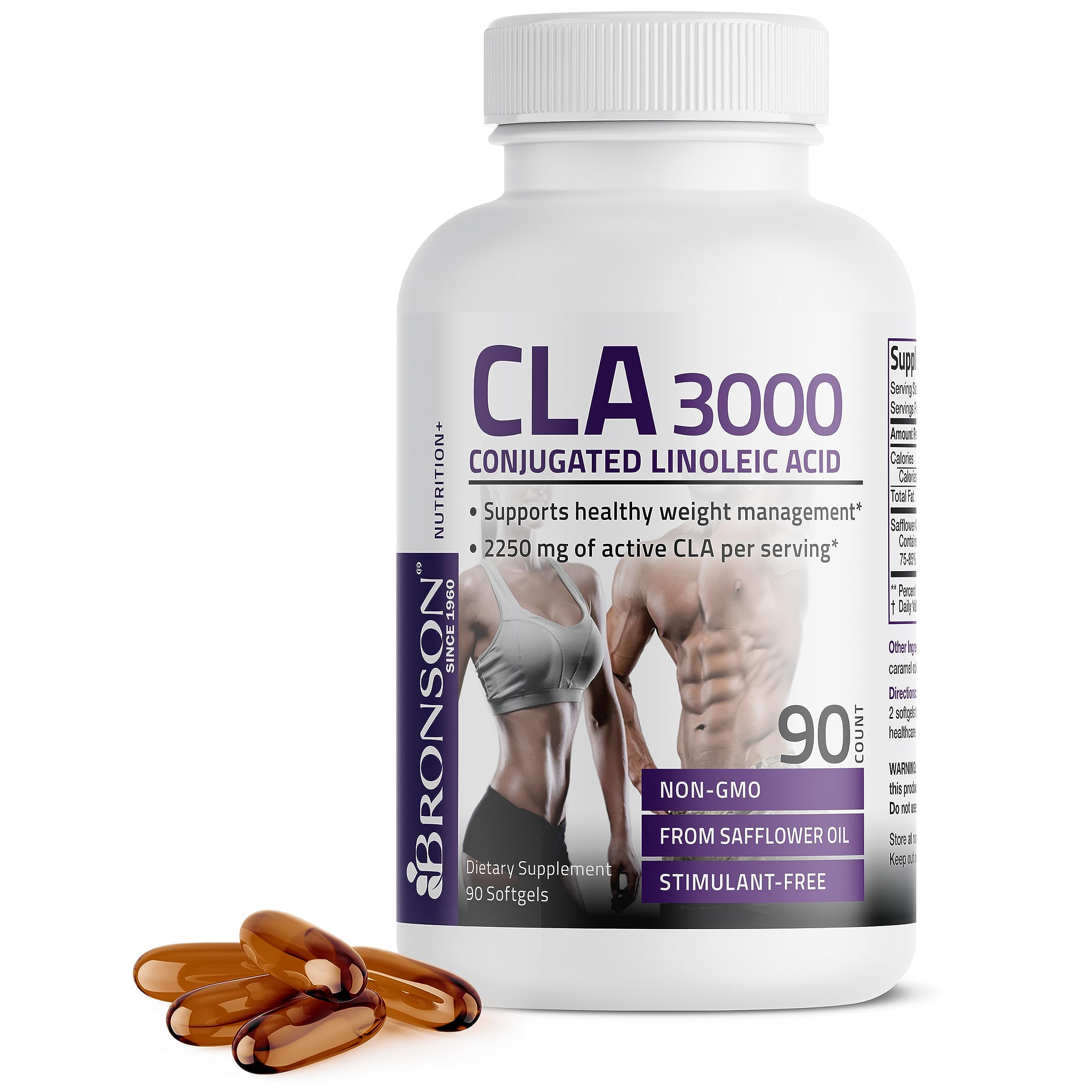 Bronson CLA 3000 Extra High Potency Supports Healthy Weight Managem Bronson Au supplements