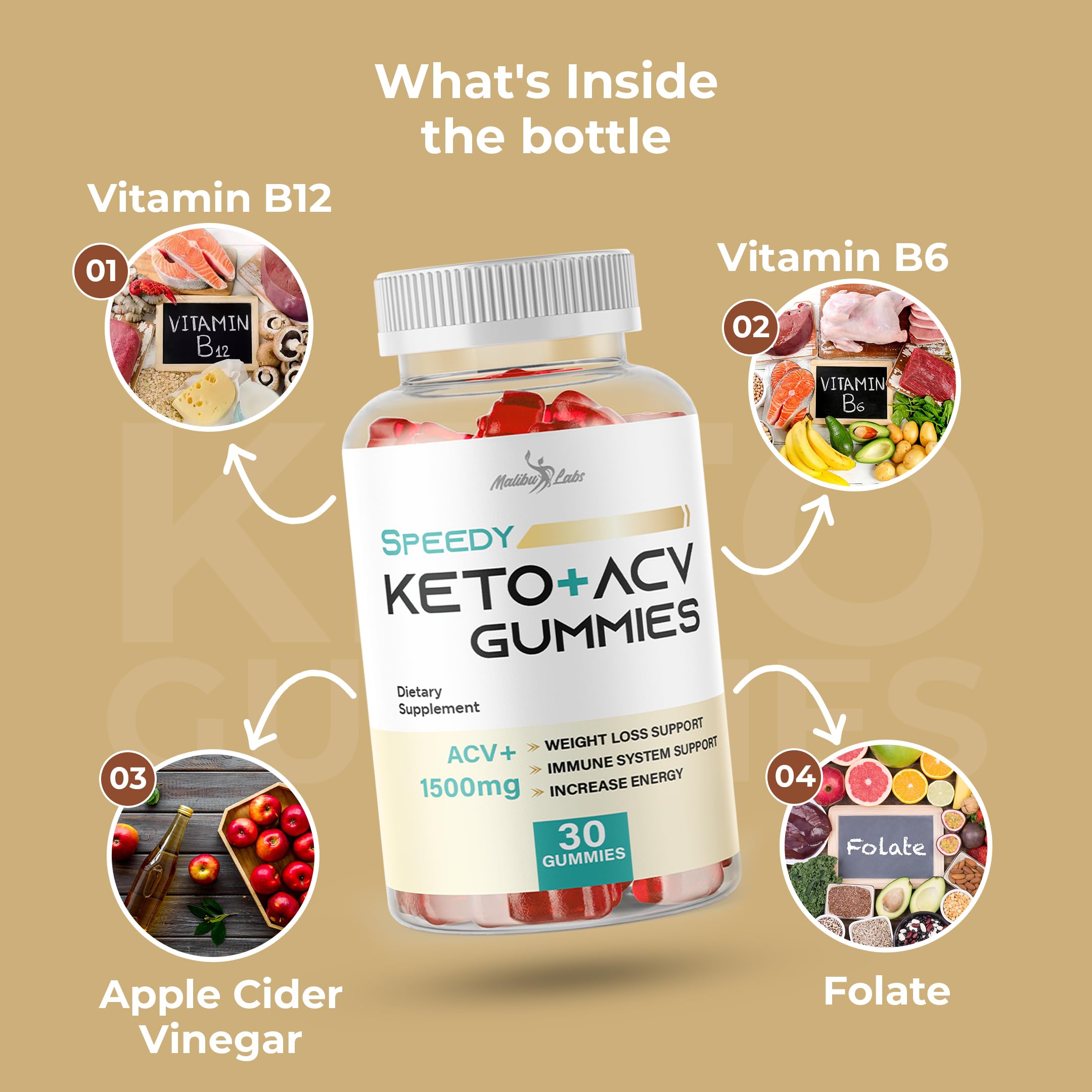 Speedy Keto acv Gummies - 1500mg Once a Day, Time Released Advanced Ketogenic Malibu Labs Au supplements