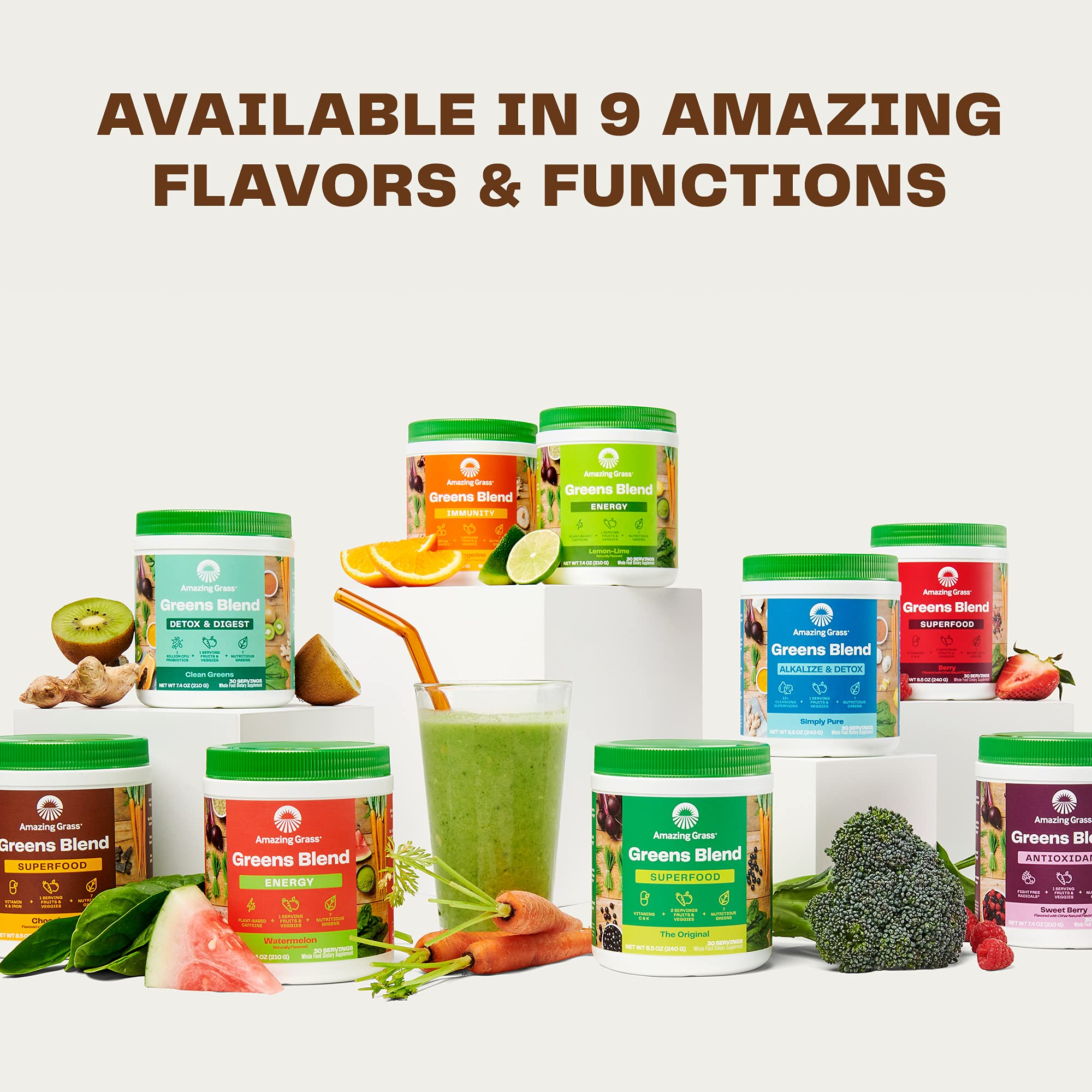 Amazing Grass Greens Blend Superfood: Super Greens Powder Smoothie Amazing Grass Au supplements