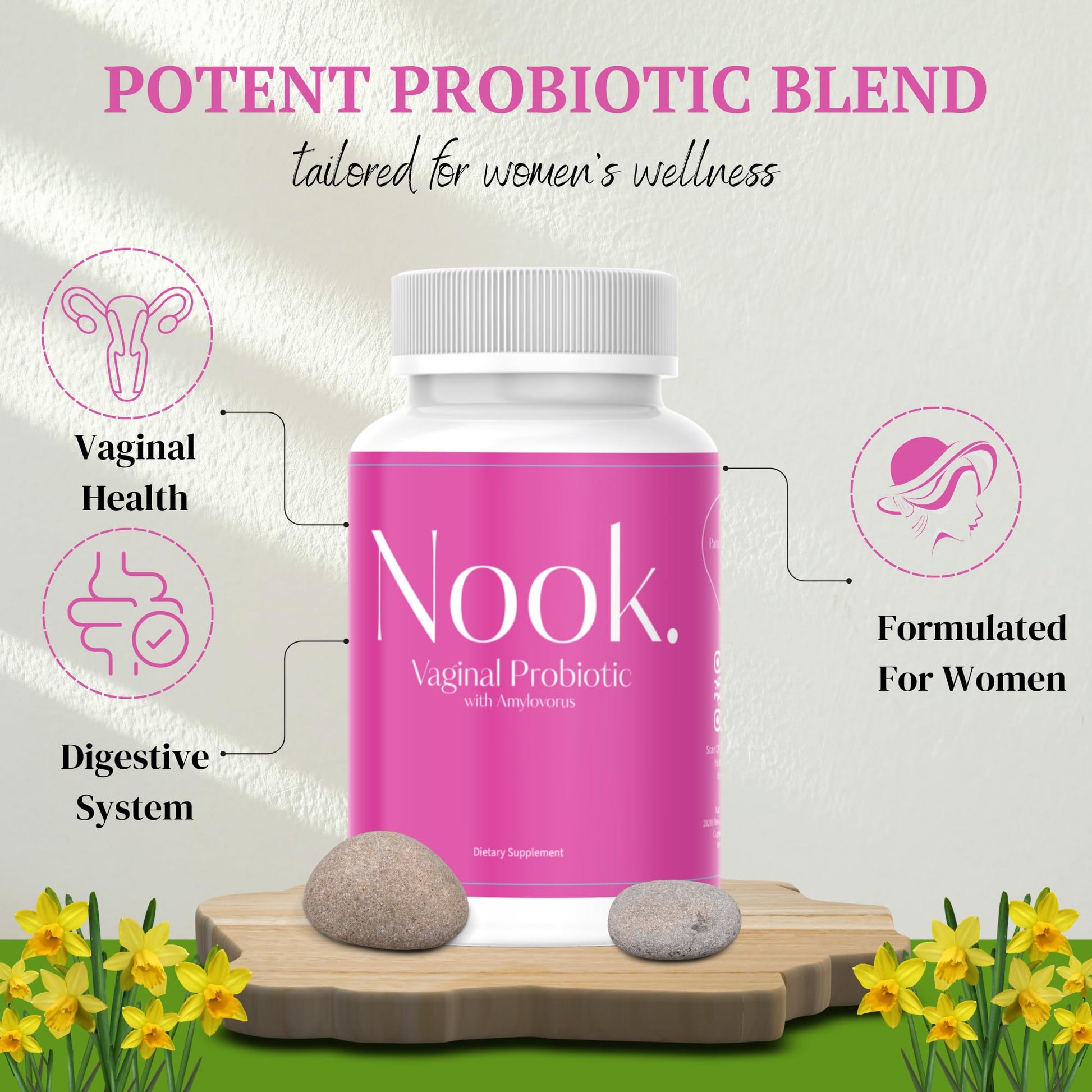 Nook Vaginal Probiotics for Women - pH Balance & Odor Control Feminine Health Supplements Nook Au supplements