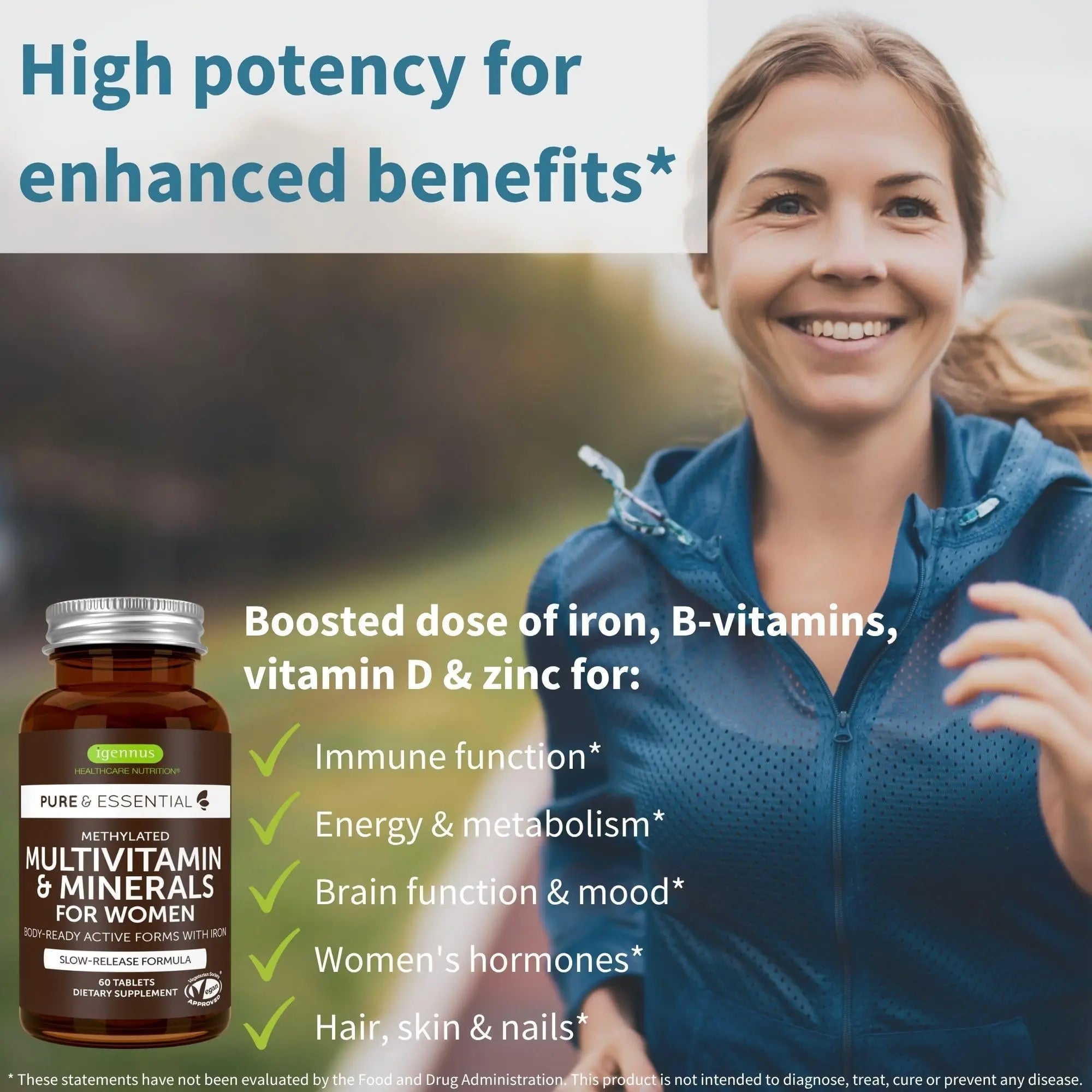 Multivitamin & Minerals for Women + Advanced Kids Multivitamin Gummy Vegan Bundle, with Methylated B-Vitamins, Vitamin A, C, D3 & E Igennus Healthcare Nutrition Au supplements