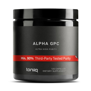 Toniiq Ultra High Purity Alpha GPC Capsules - 600mg Concentrated Formula - 90%+ Highly Purified and Bioavailable Nootropic - 120 Capsules Alpha GPC Supplement Toniiq Au supplements