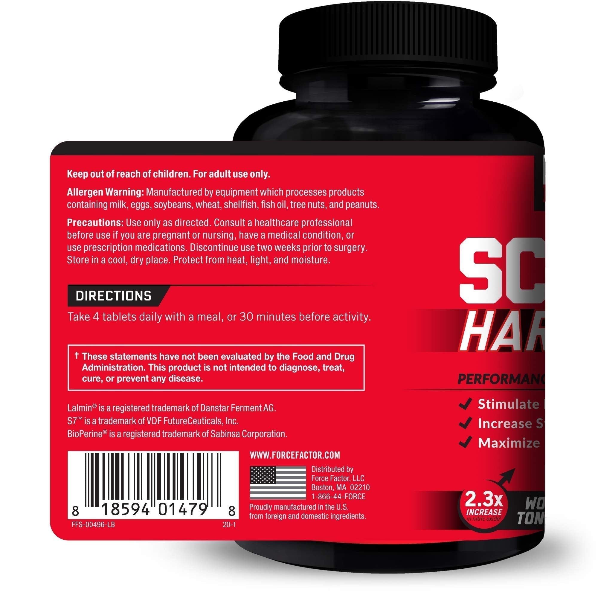 Force Factor Score! Hardcore Nitric Oxide Booster Supplement for Men with L-Citrulline Force Factor Au supplements