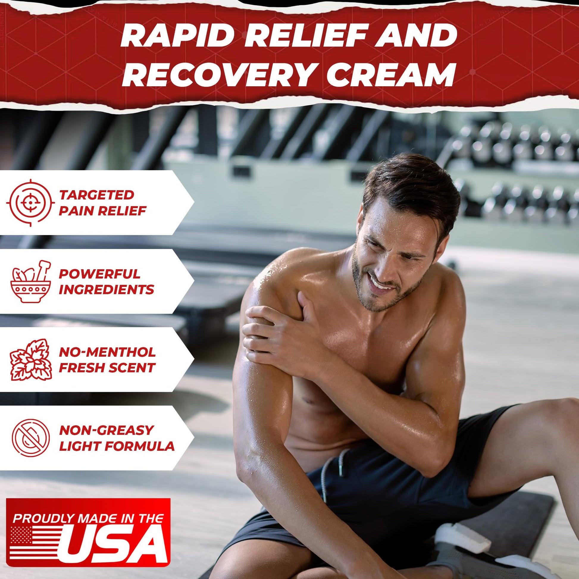 RESCUE PAIN RELIEF & RECOVERY Cream - All-in-One Solution for Back, Neck, Knee, Hand, Foot, and Shoulder Pain - Combines Power of Key Ingredients from Leading Pain Relief CreamProducts - 4 Ounces RESCUE PAIN RELIEF & RECOVERY Au supplements