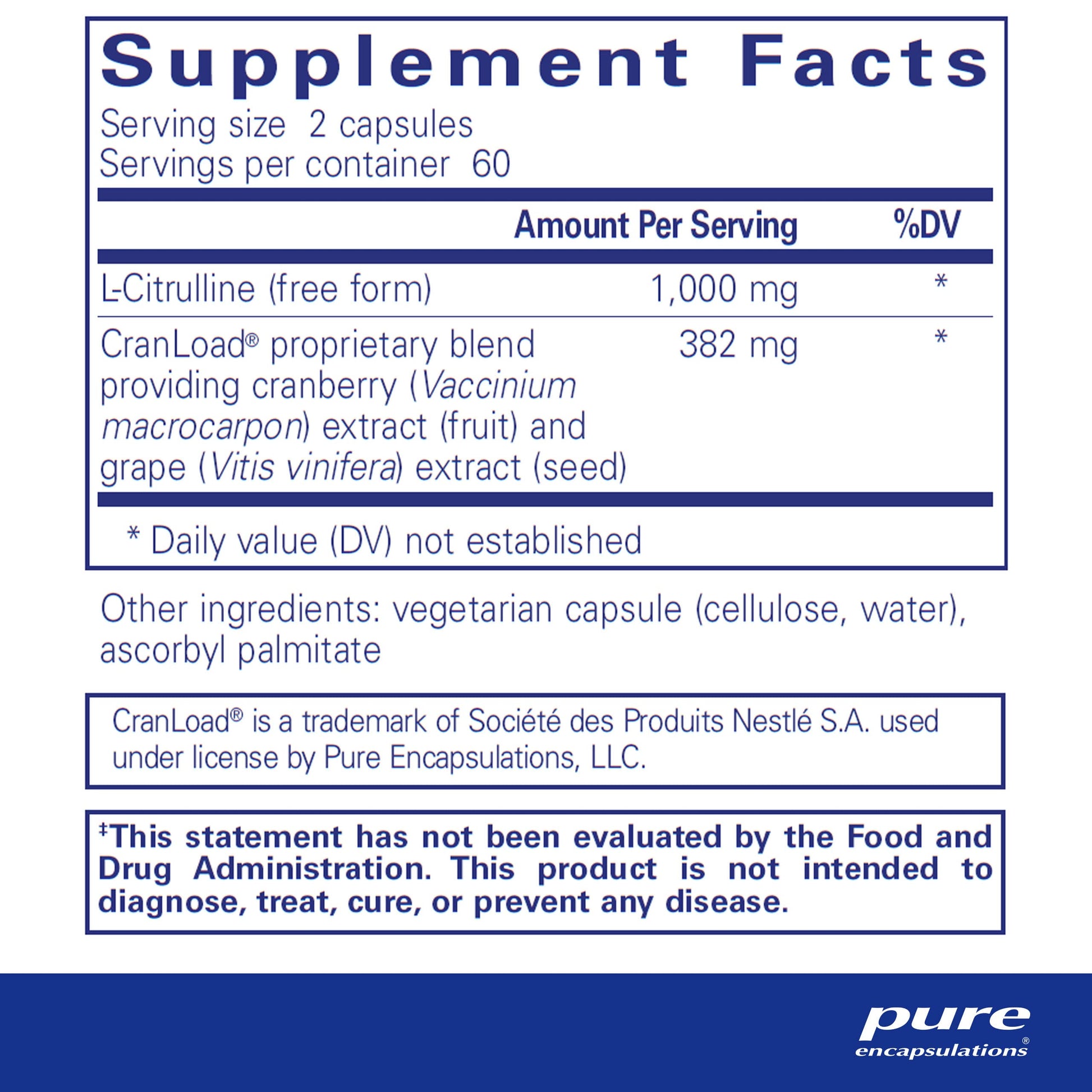 Pure Encapsulations Nitric Oxide Ultra (Capsules) - Supplement Supports Nitric Oxide Pure Encapsulations Au supplements