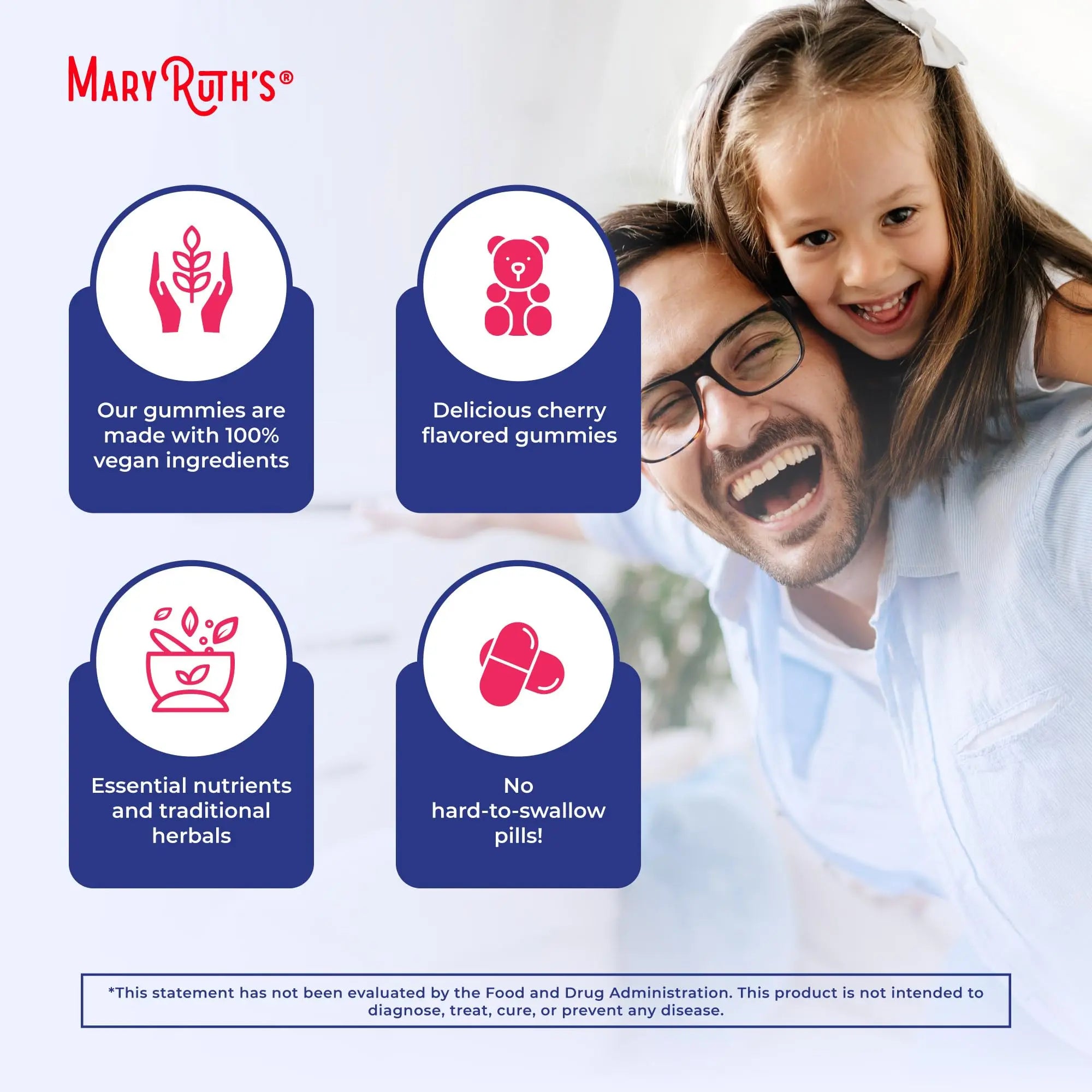 MaryRuth Organics Sugar Free Immunity Gummies | Powerful Blend | Elderberry Vitamin C & Zinc | Vitamin D3 & Echinacea | Immune Support Supplement | Gummies for Kids & Adults | Vegan | Non GMO | 90ct MARYRUTH'S Au supplements