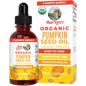 MaryRuth Organics Pumpkin Seed Oil Cold Pressed | 2 Month Supply | USDA Organic Pumpkin Seed Liquid Drops for Men and Women | Urinary Health in Men | Sugar Free | Vegan | Non-GMO | 60 Servings MARYRUTH'S Au supplements