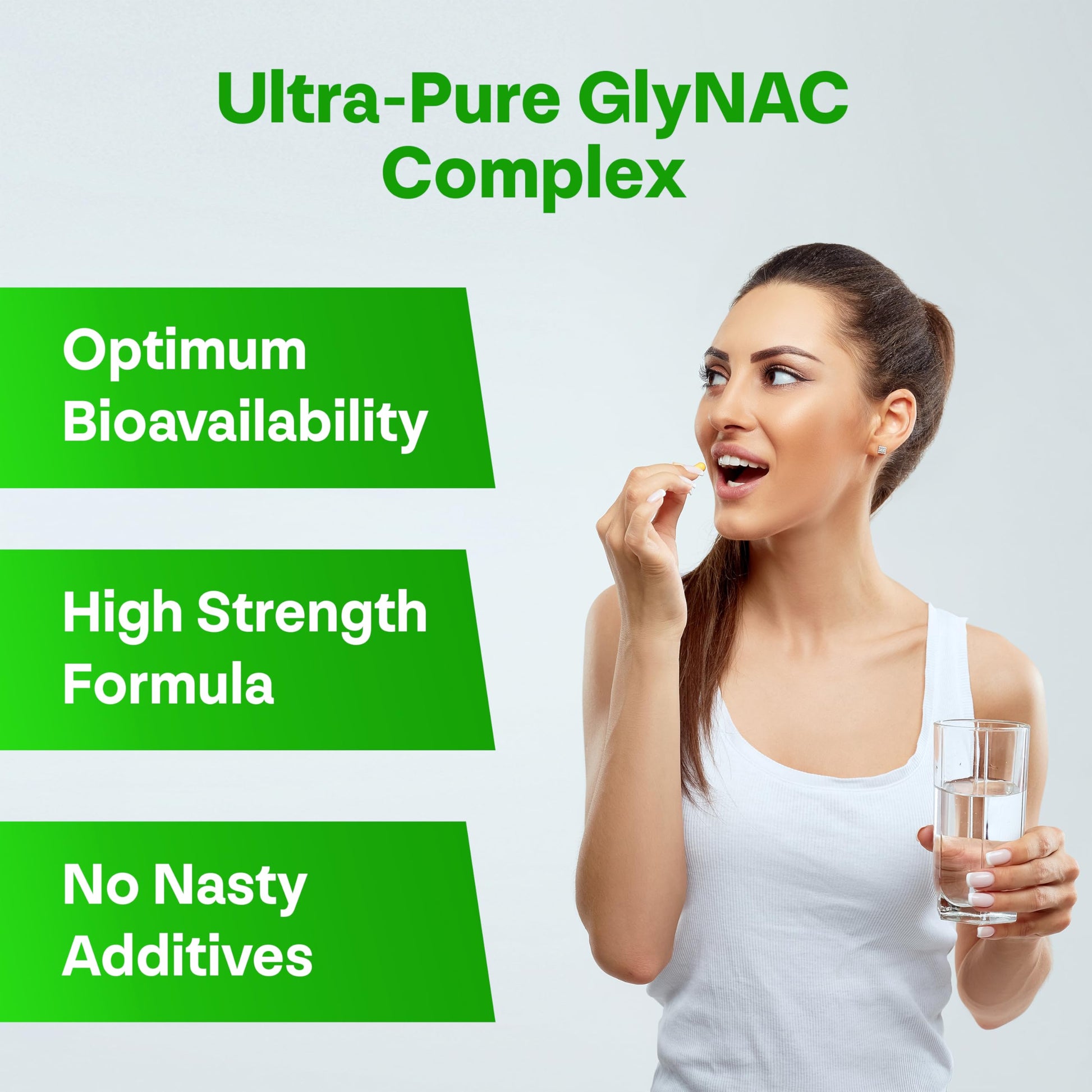 Longevity Box Ultra Pure GlyNAC Supplement 1000mg (500mg Glycine + 500mg N-Acetyl Cysteine) - Glutathione Precursor for Healthy Aging, Energy & Cellular Protection - 120 Vegan Capsules Longevity Box Au supplements