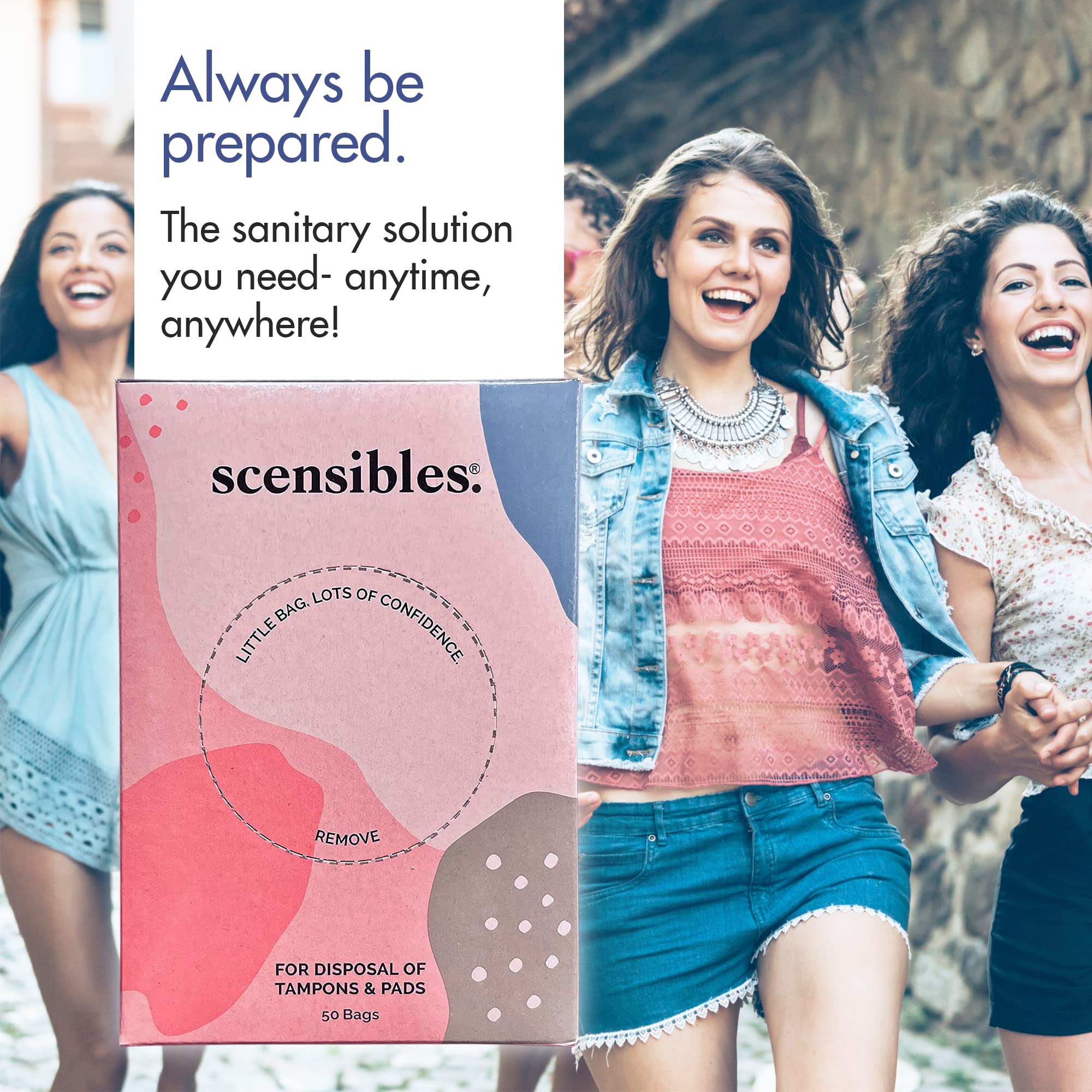 Scensibles Personal Care Disposal Bags (50 Count) - For Tampons, Pads, Liners, Condoms & More SCENSIBLES Au supplements